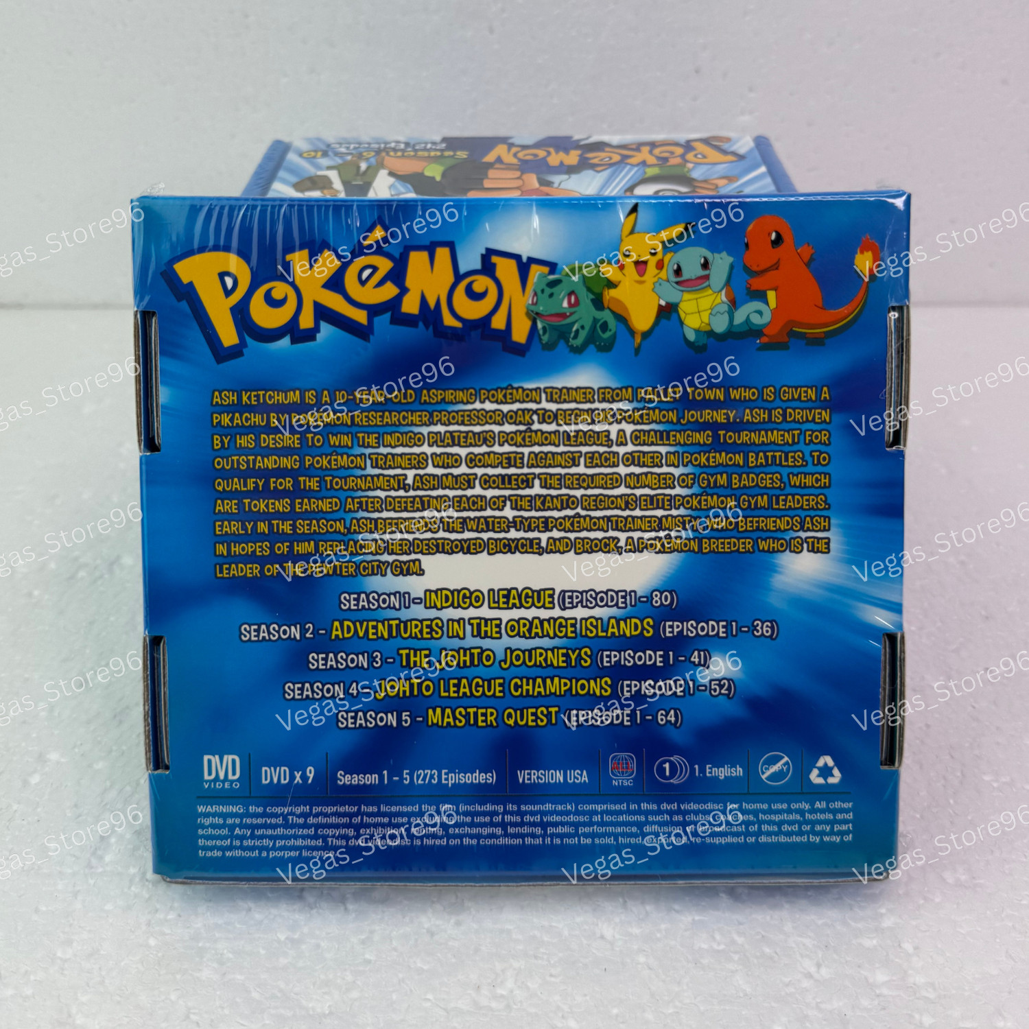 Pokemon Complete Series (Season 1-25 + 21 Movies) DVD USA English Ver All Region
