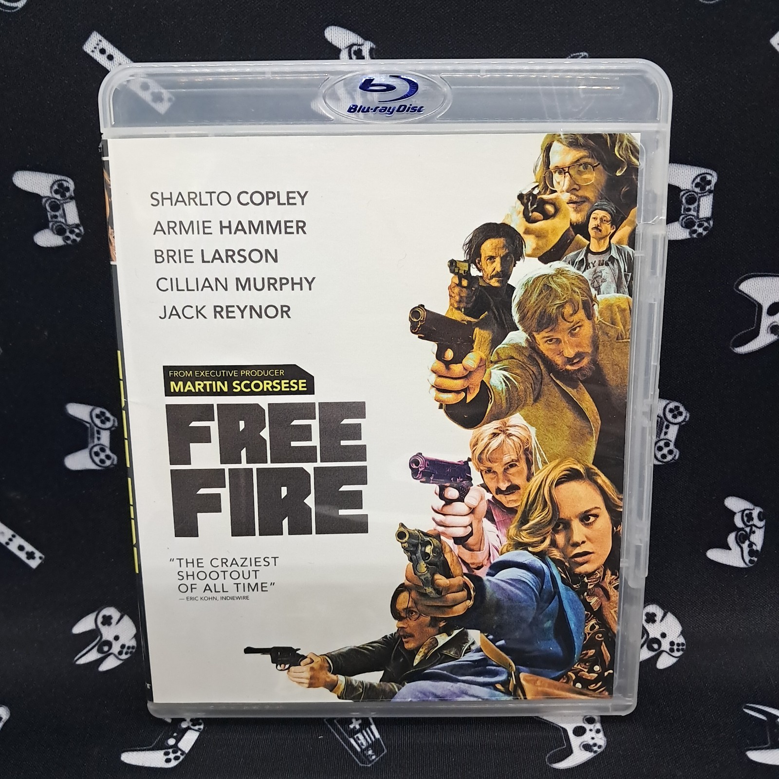 Free Fire (Blu-ray, 2016) A24 – Sharlto Copley, Armie Hammer, Brie Larson
