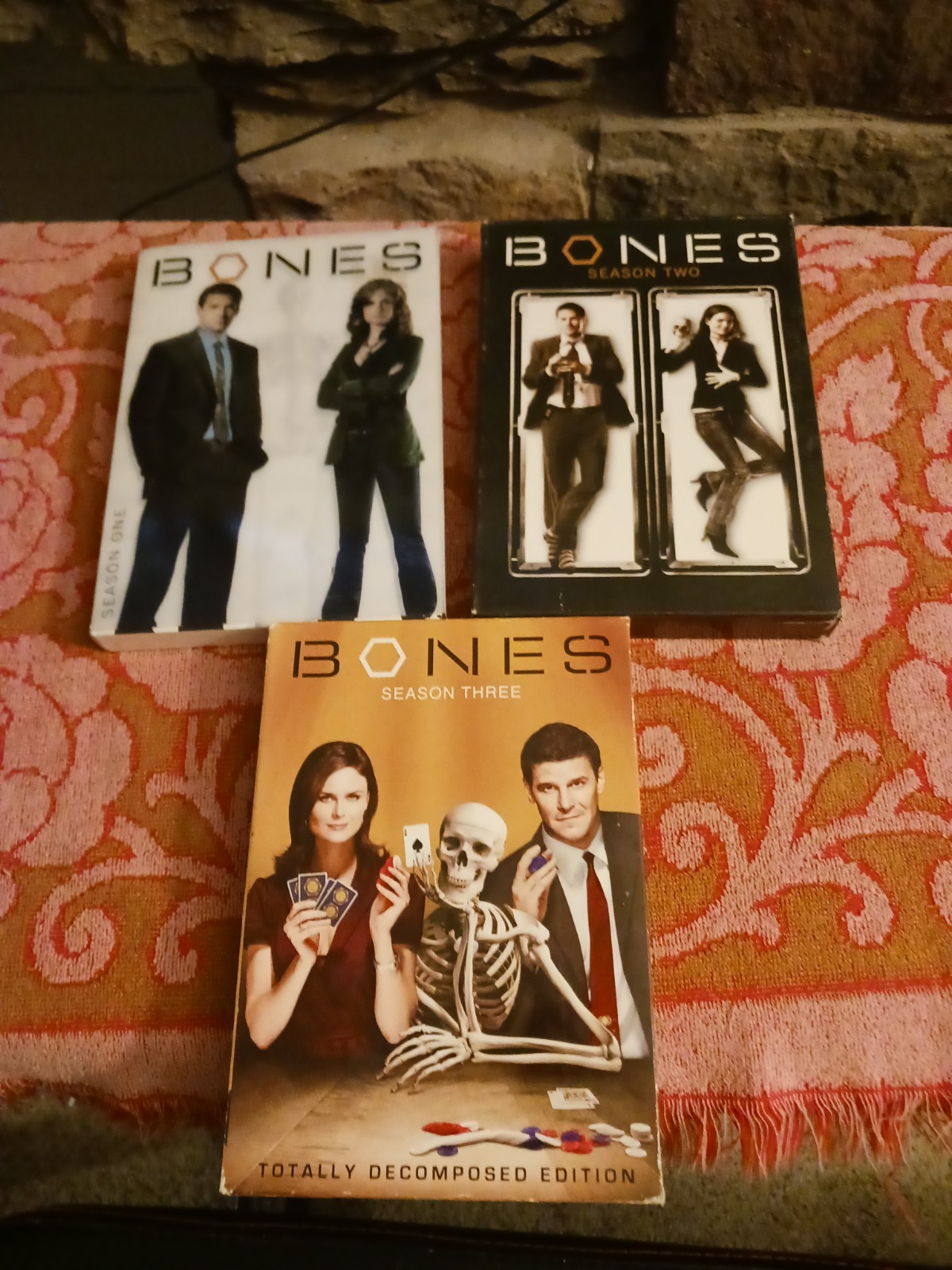 Bones Season 1 2 3 Lot First Second Third David Boreanaz Crime Tv Show