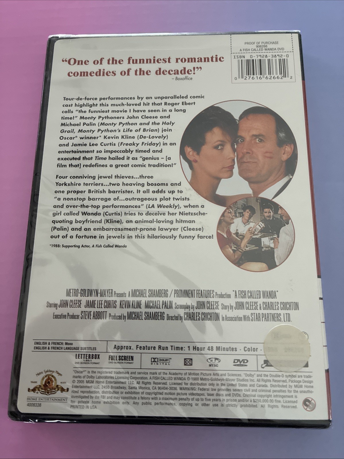 A Fish Called Wanda (DVD, 1988) Factory Sealed. Buy Two Get One Free! Y