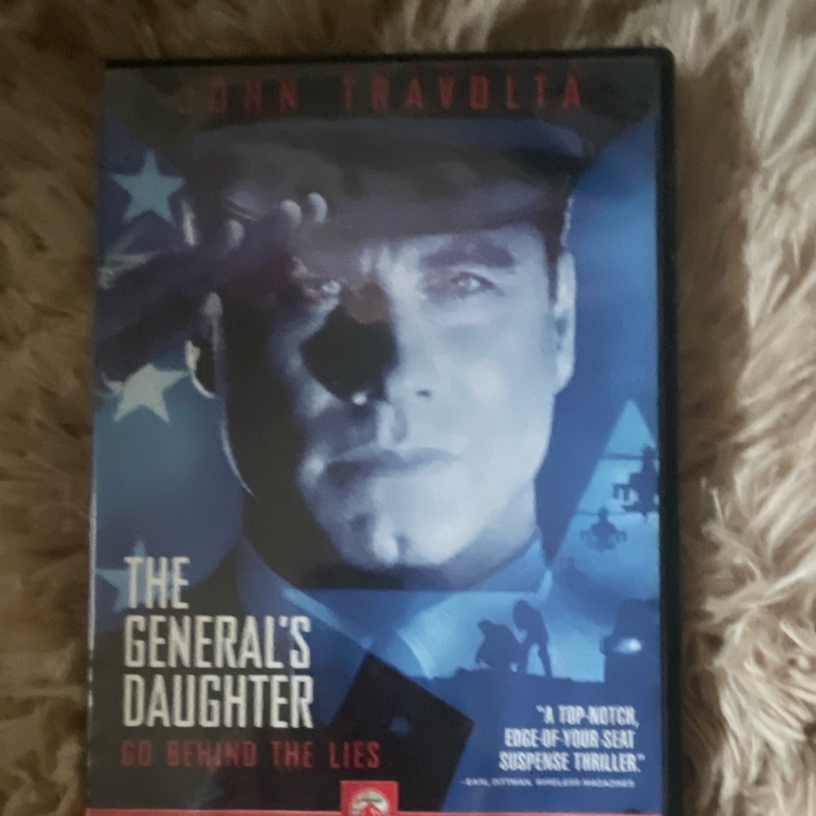 The General’s Daughter DVD Movie Starring John Travolta in Tall DVD Case