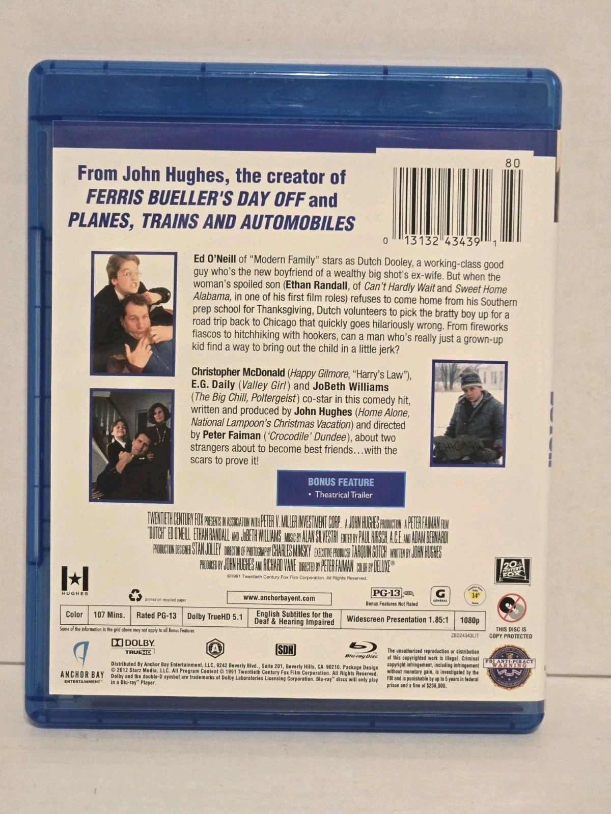 Anchor Bay Dutch Bluray (1991) Ed O’Neill, Ethan Randall Extremely Rare OOP