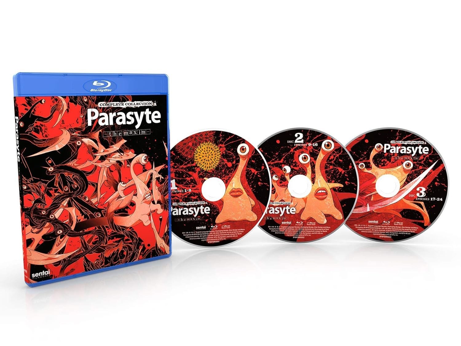 Parasyte The Maxim Complete Collection Series Blu-Ray English Dub/Sub Anime New