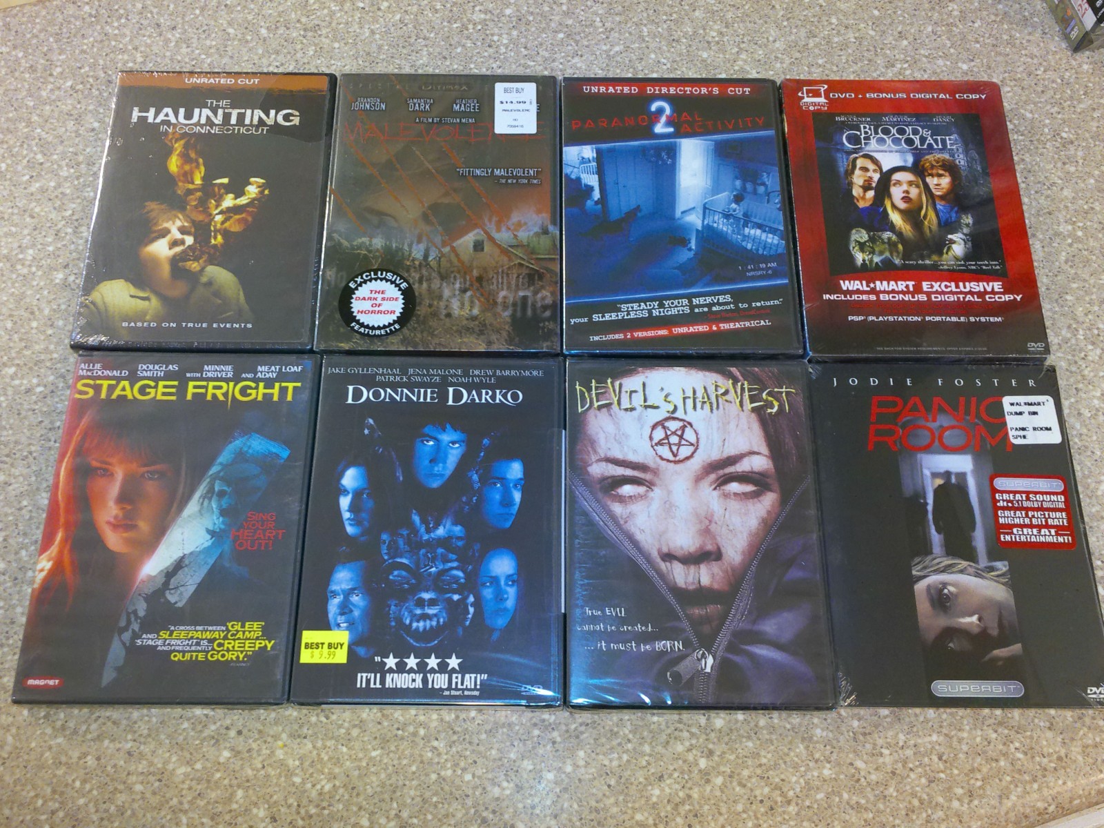 Lot of 8 Horror Movies on DVD BRAND NEW, FACTORY SEALED! See List in Description