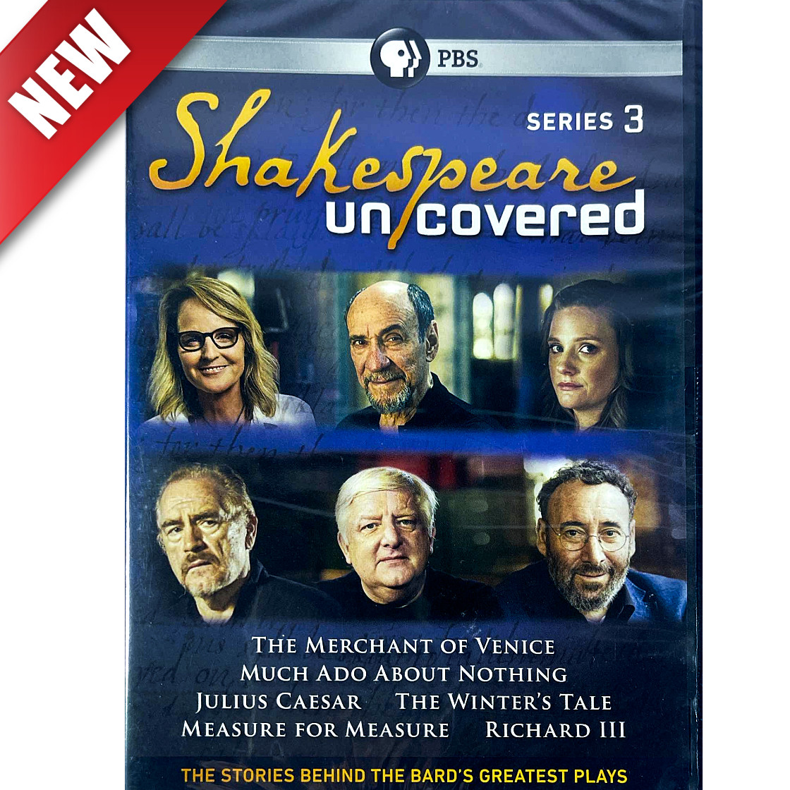 NEW Shakespeare Uncovered Series 3 PBS 2018 2-Disc DVD Helen Hunt Abraham Cox