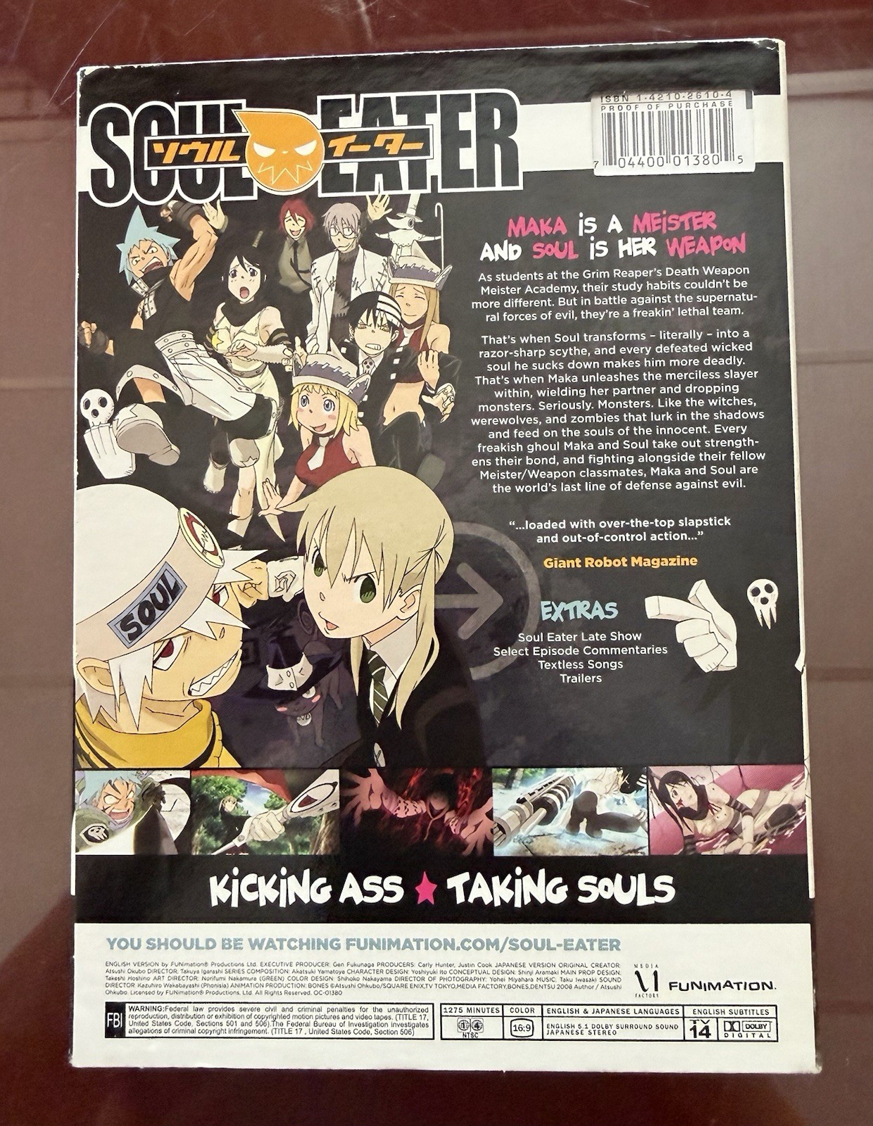 Soul Eater Complete Series DVD Anime English Japanese Like New Condition