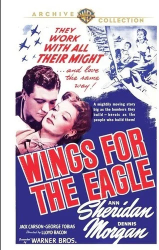 Wings for the Eagle (1942),New DVD, George Tobias,Ann Sheridan,Jack Carson,Denni