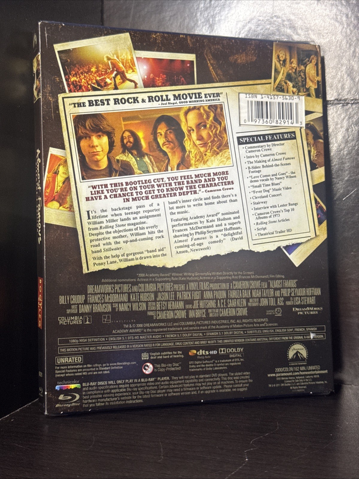 Almost Famous (Blu-ray Disc, 2011) The Bootleg Cut Directors Edition Unrated New