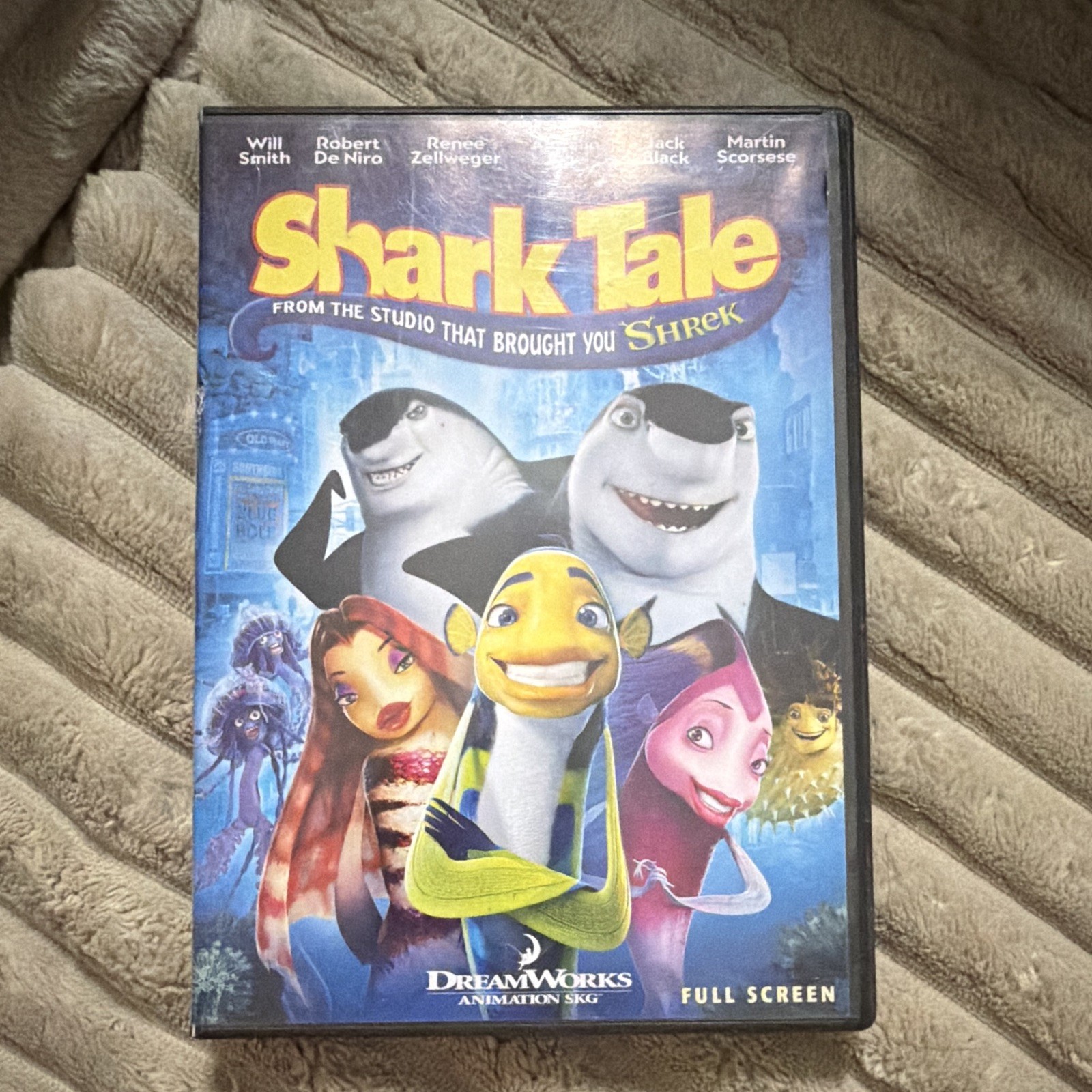 DreamWorks Animation SKG Shark Tale DVD Full Screen PG Will Smith Tall Case
