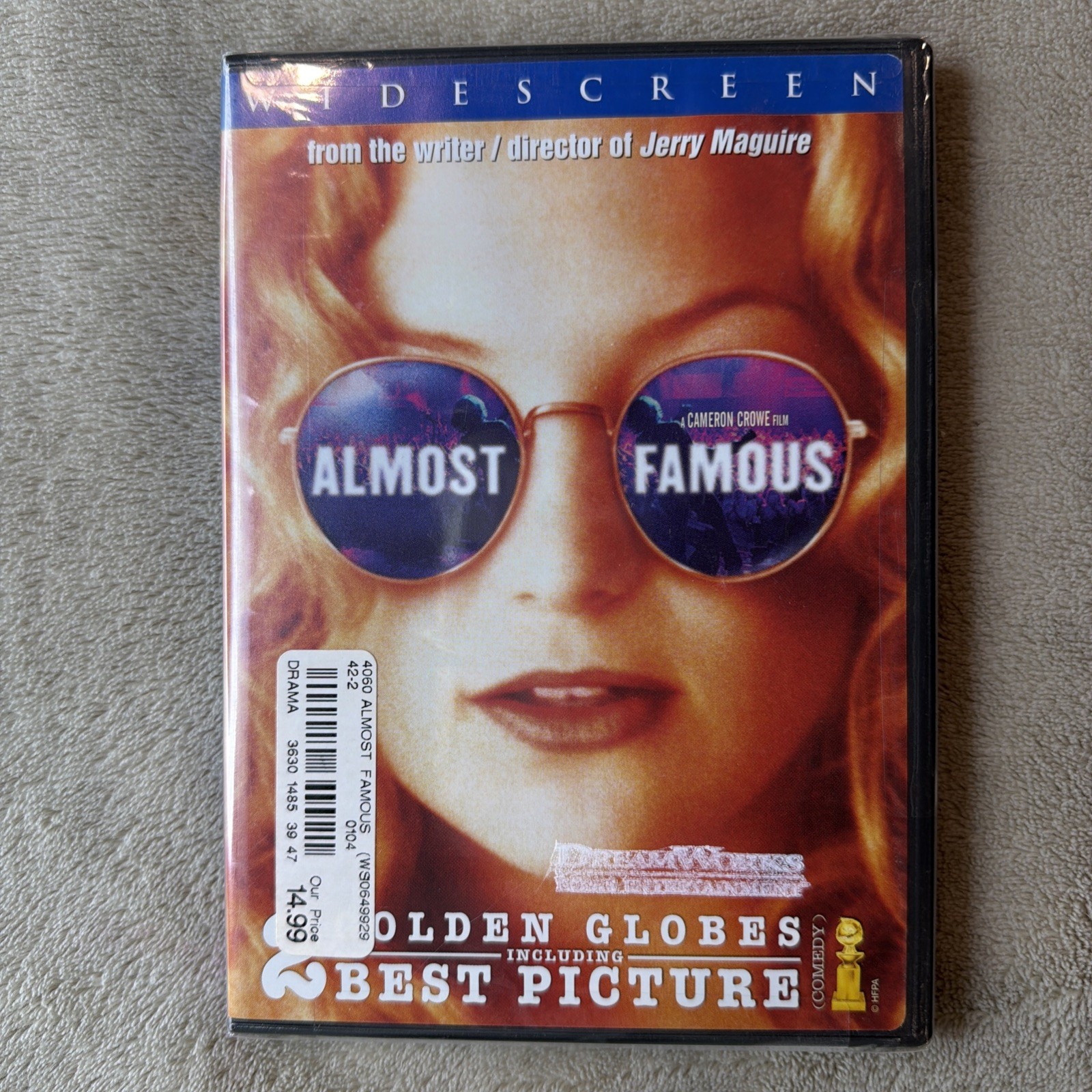 ALMOST FAMOUS – Kate Hudson DVD NEW Factory Sealed