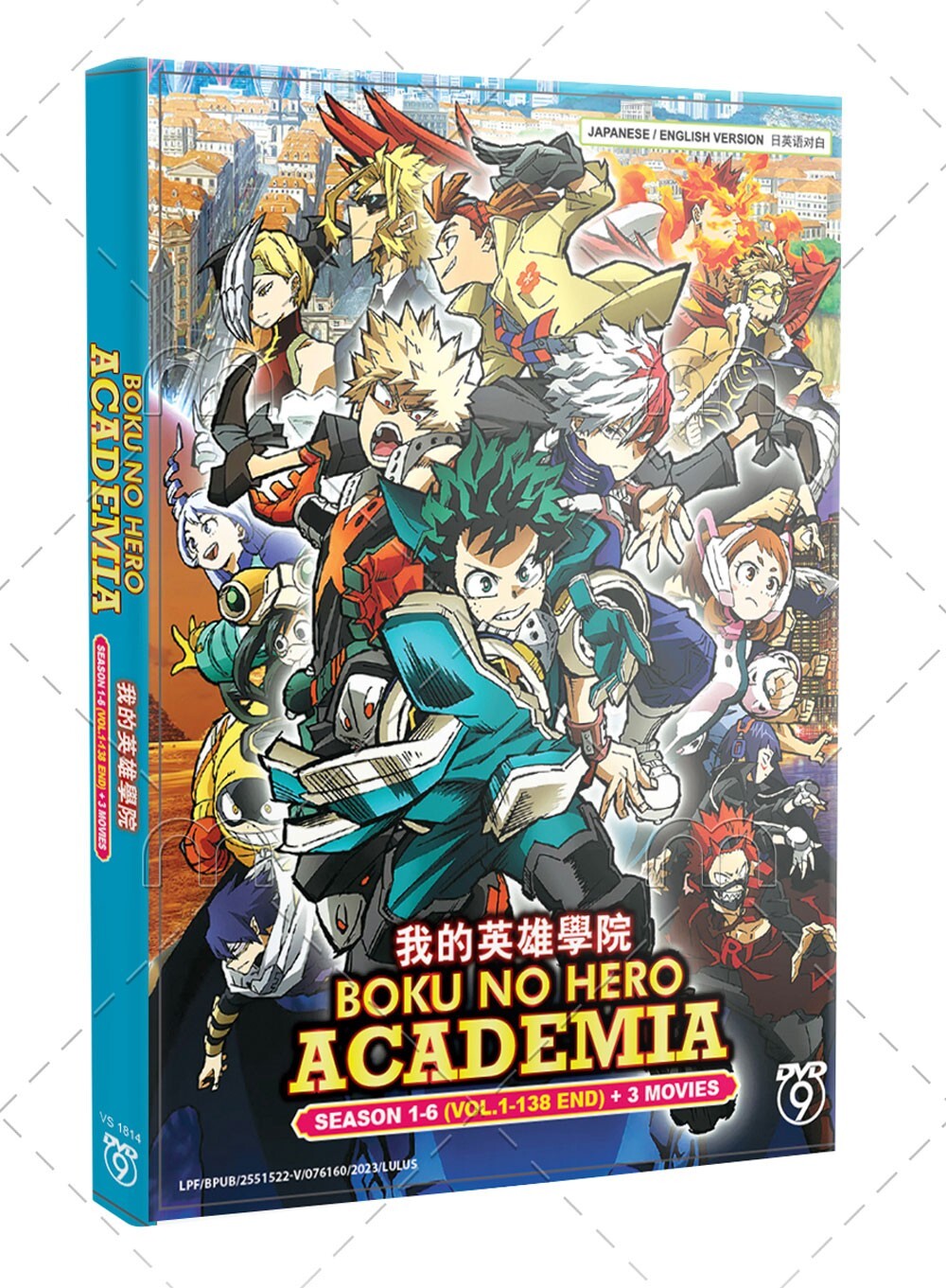Boku no Hero Academia Season 1-6 + 3 Movies Japanese Anime DVD English Dubbed
