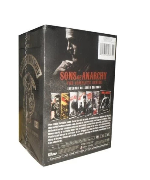 Sons of Anarchy: The Complete Series Seasons 1-7 (DVD, 30-Disc Box Set) New!
