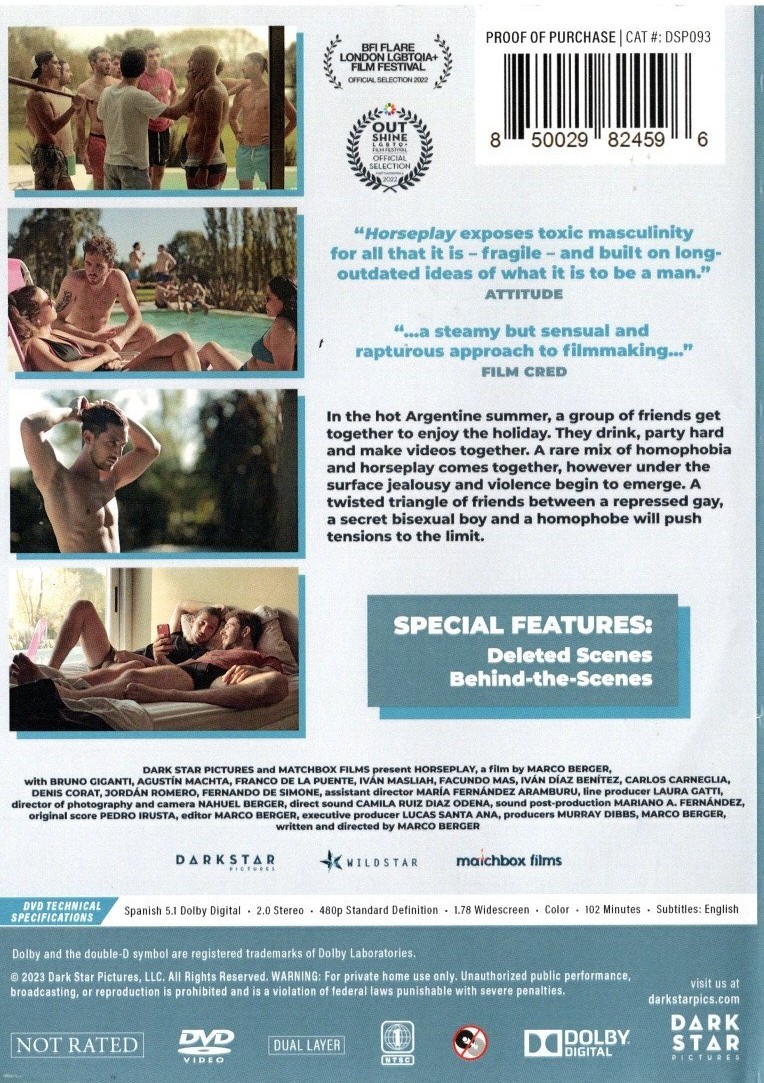 Horseplay DVD / Gay Interest / 2 Time Official Selection / LGBTQ+