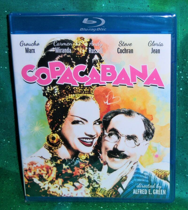 NEW RARE OOP OLIVE FILMS GROUCHO MARX CARMEN MIRANDA COPACABANA BLU RAY 1947