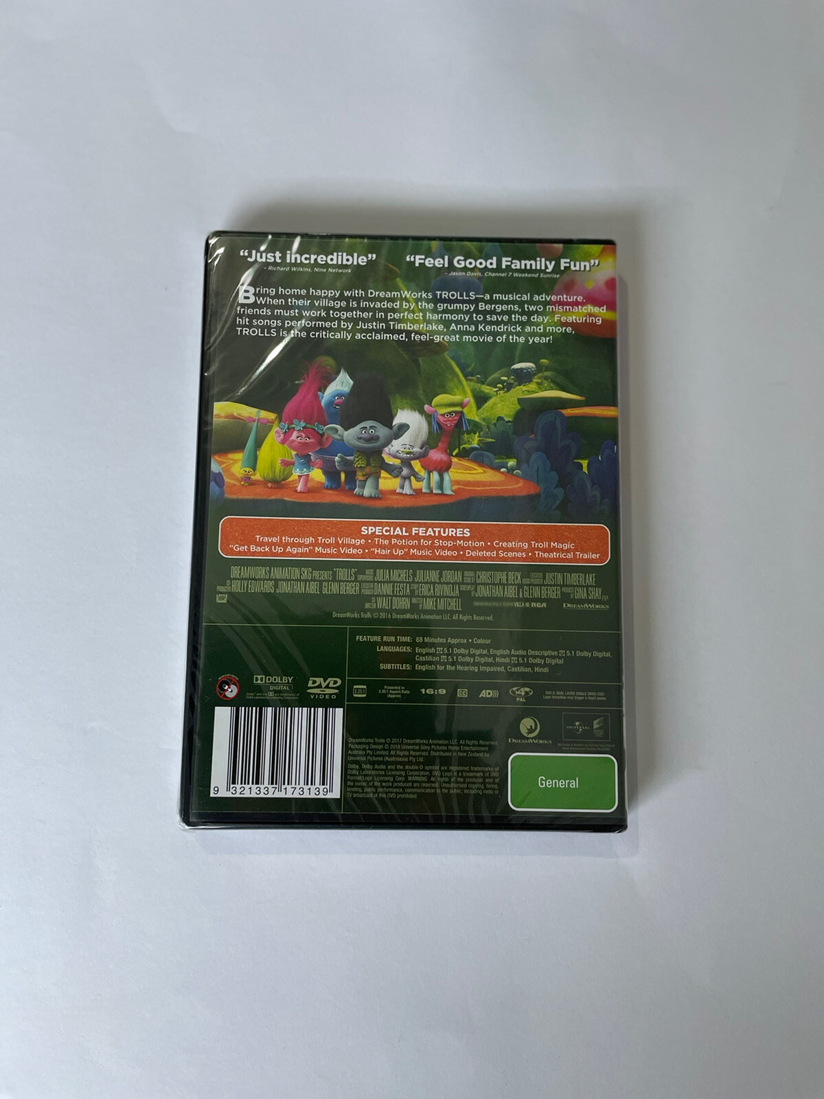 DVD Brand New Sealed TROLLS Dreamworks 2016 G