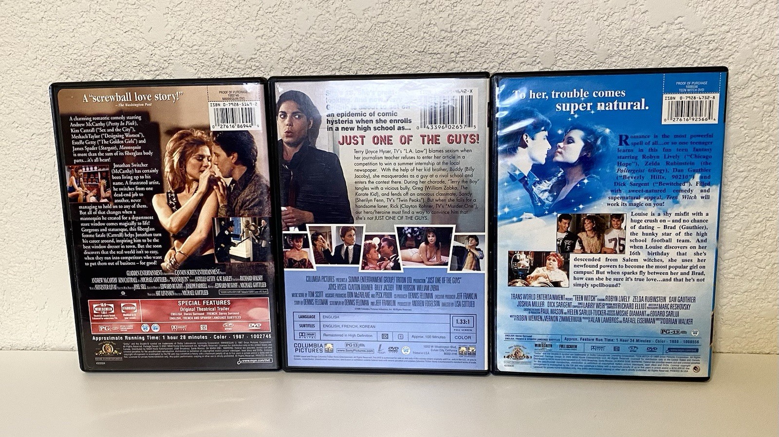 1980’s & 90s Cult Classic Films on DVD, Lot Of 8 Heathers, Teen Witch