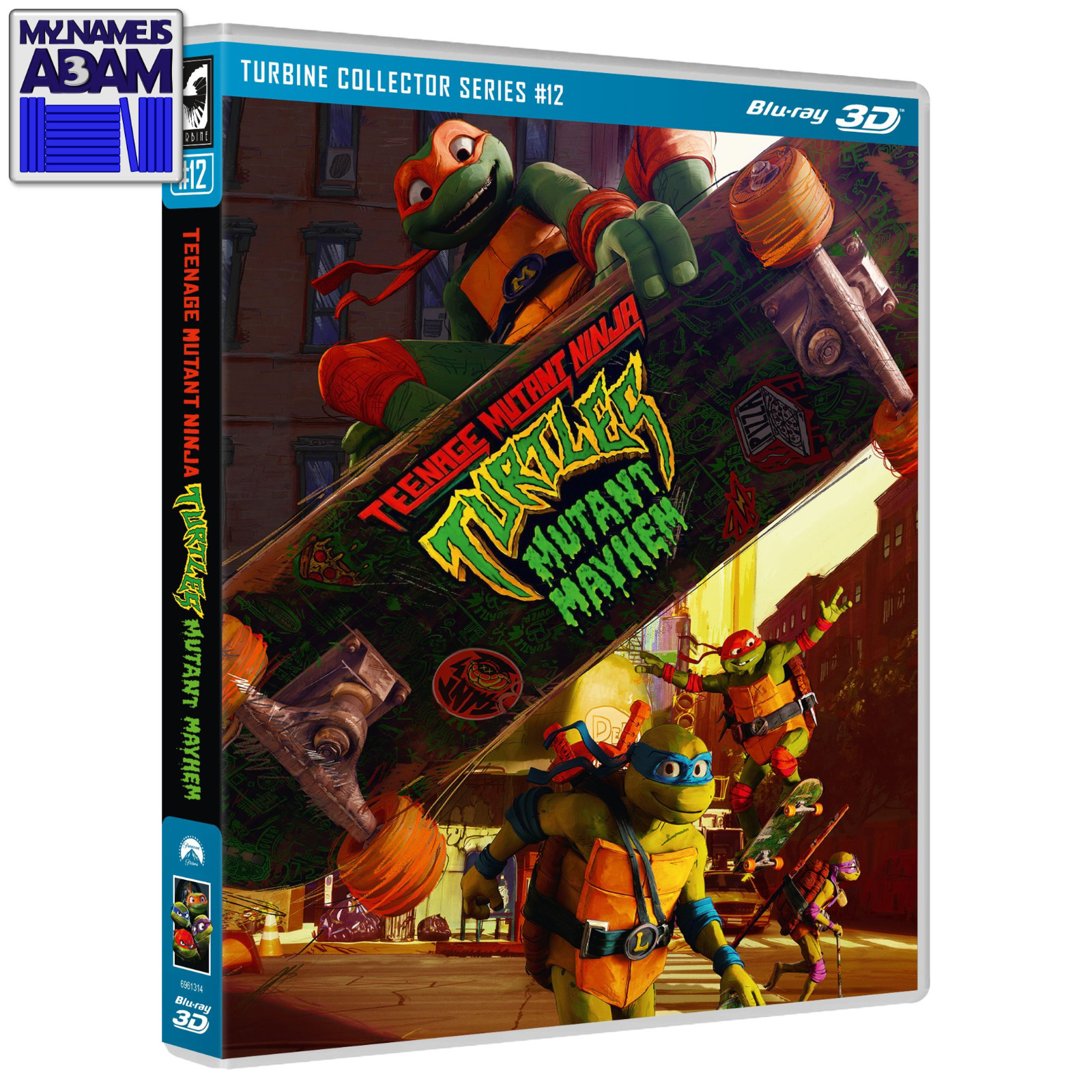 TEENAGE MUTANT NINJA TURTLES: MUTANT MAYHEM BLU-RAY 3D (REGION FREE) US SELLER
