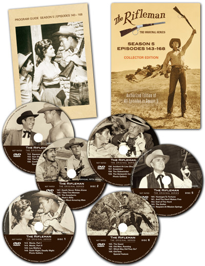 The Rifleman Collector Edition Season 5 (episodes 143 ‑ 168) DVD Box Set