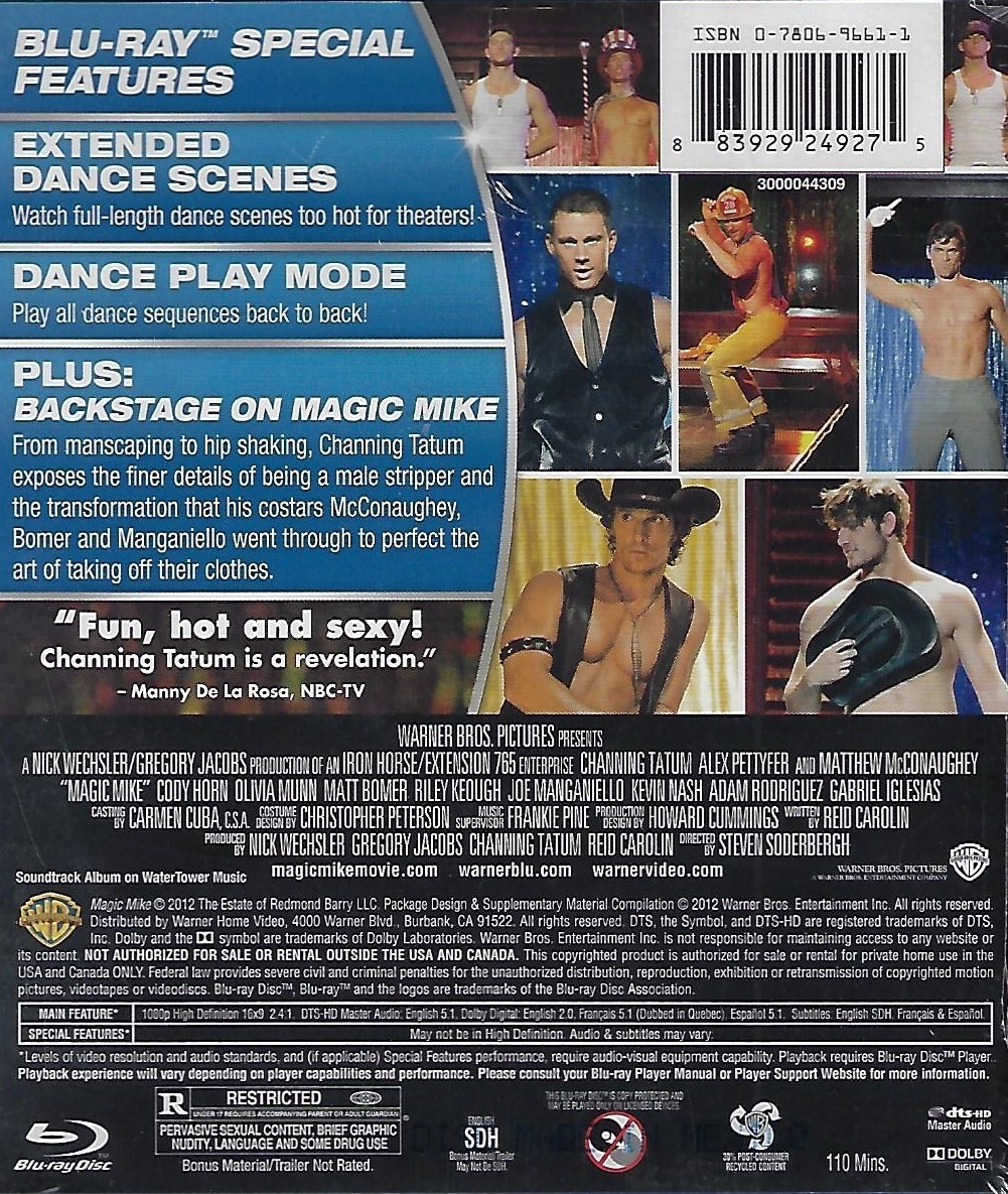 Magic Mike (Blu-ray, 2012) New