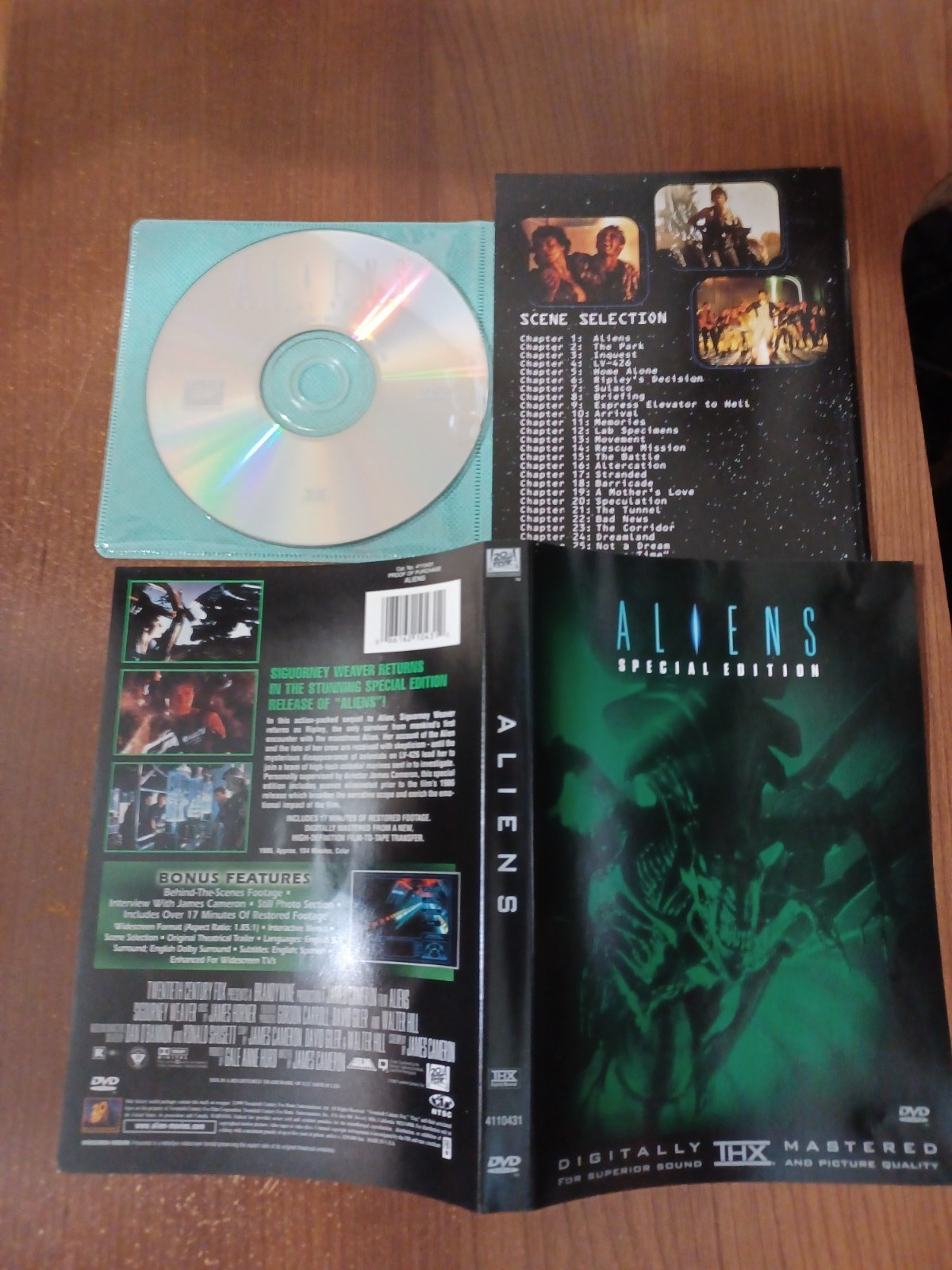 Aliens Special Edition (DVD & Artwork ONLY) disc Like NEW