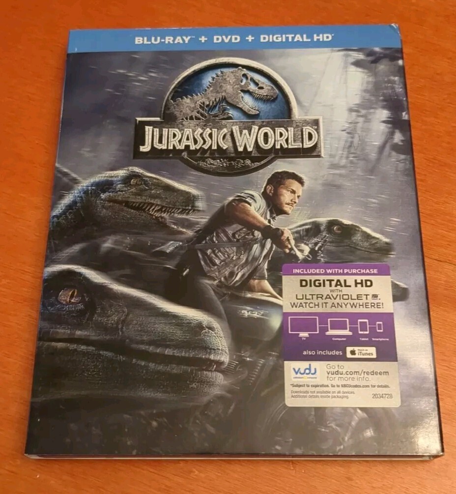 Jurassic World blu-ray Chris Pratt Bryce Dallas Howard Colin Trevorrow