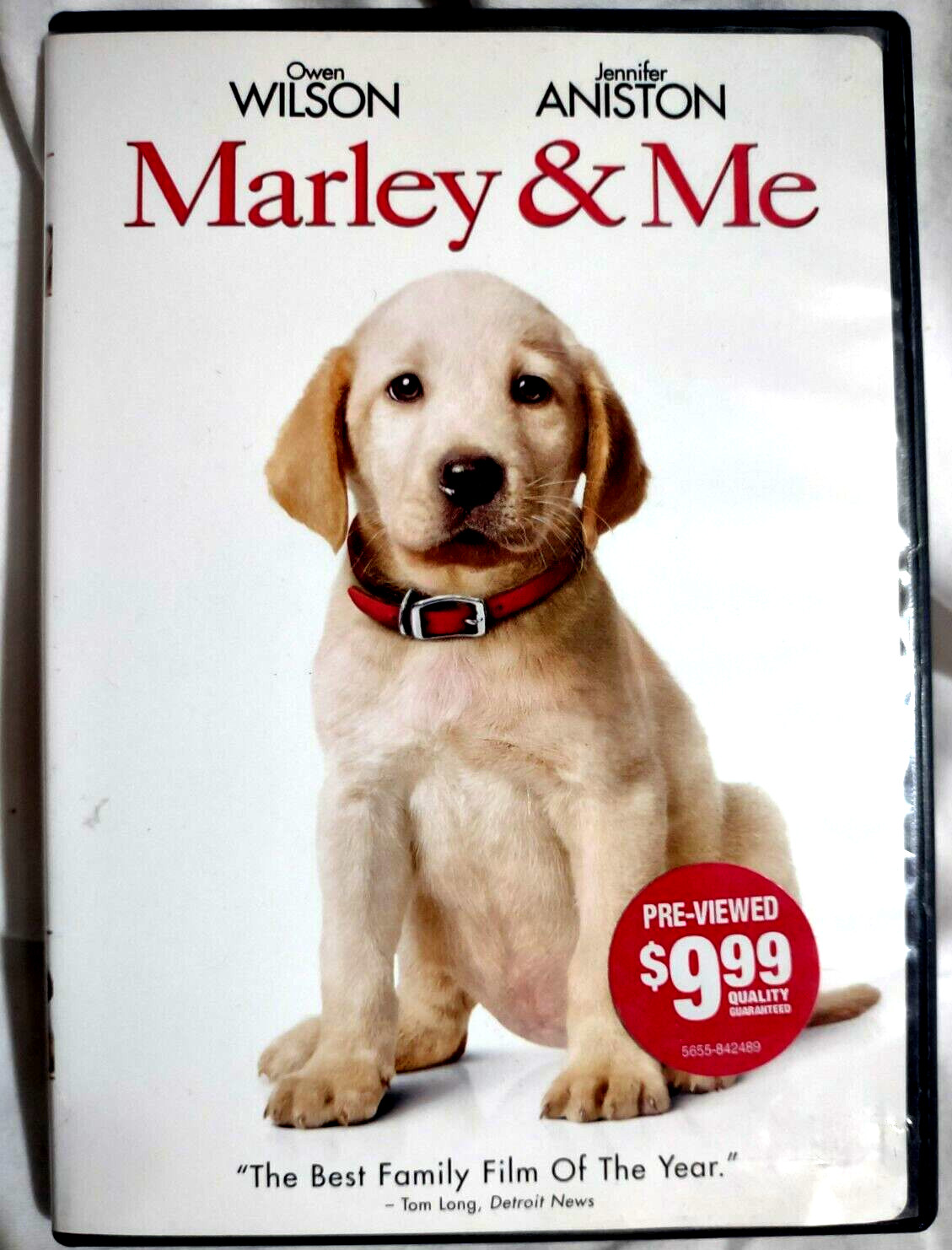 DVD Marley & Me Region 1 USA/Can 115 min Rated PG 2009 Comedy