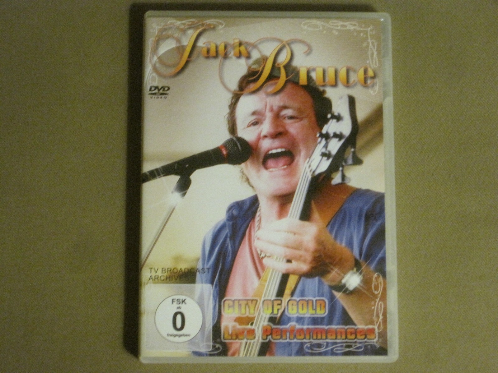 JACK BRUCE CITY OF GOLD: LIVE PERFORMANCES DVD 2010 ALL REGION ROCK CONCERT VG+