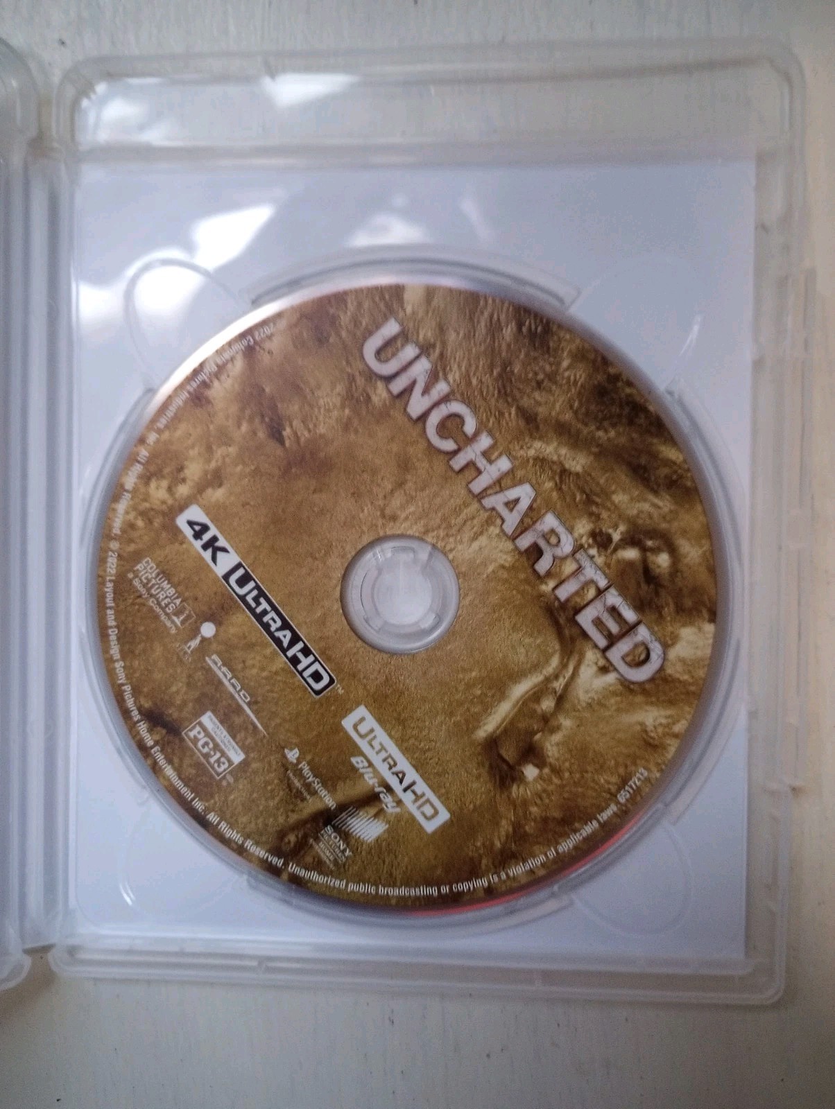 Uncharted (4K Ultra HD 2022) Excellent Condition Nice