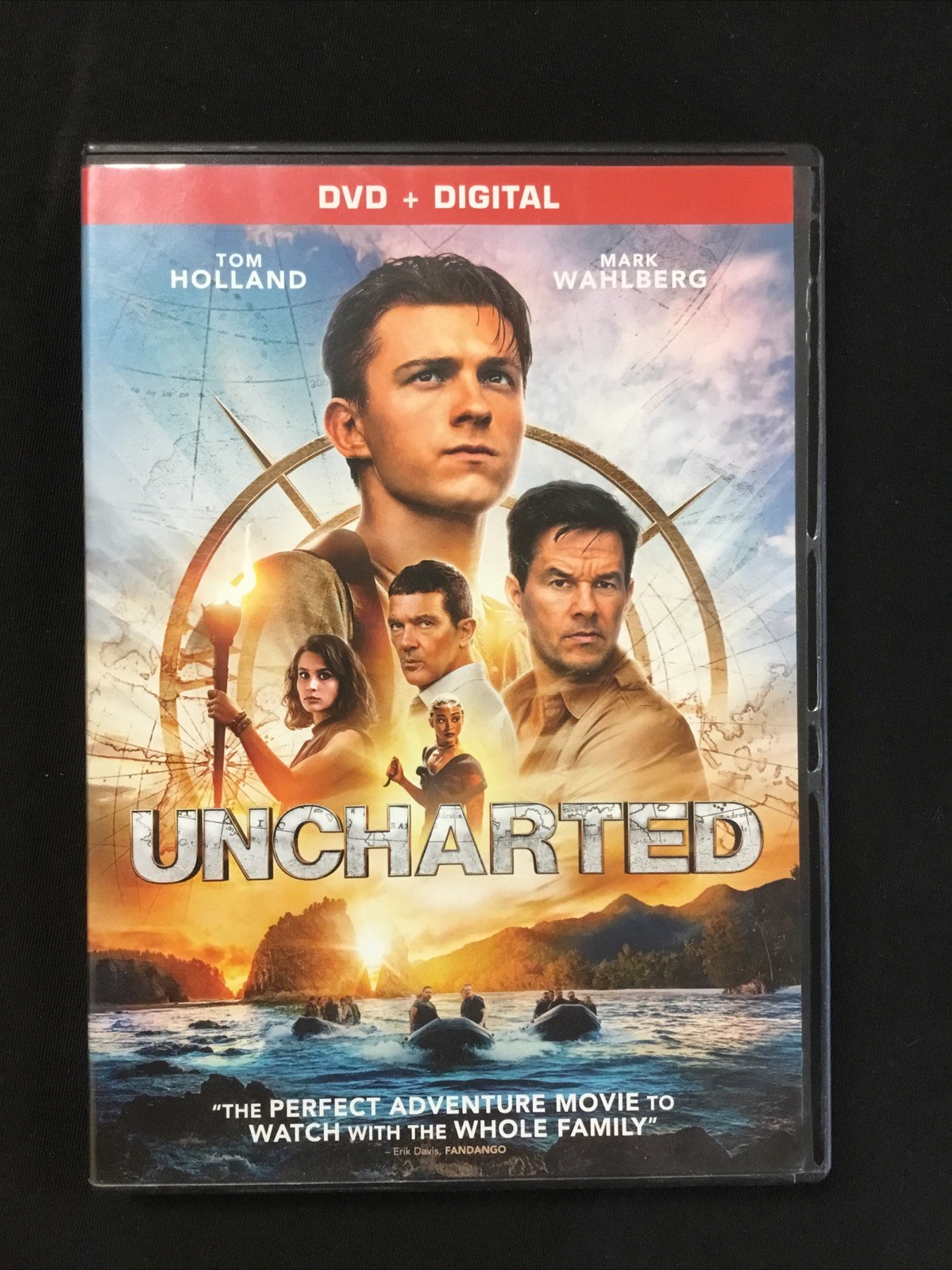 Uncharted (DVD 2022) Mark Wahlberg Tom Holland FREE SHIPPING