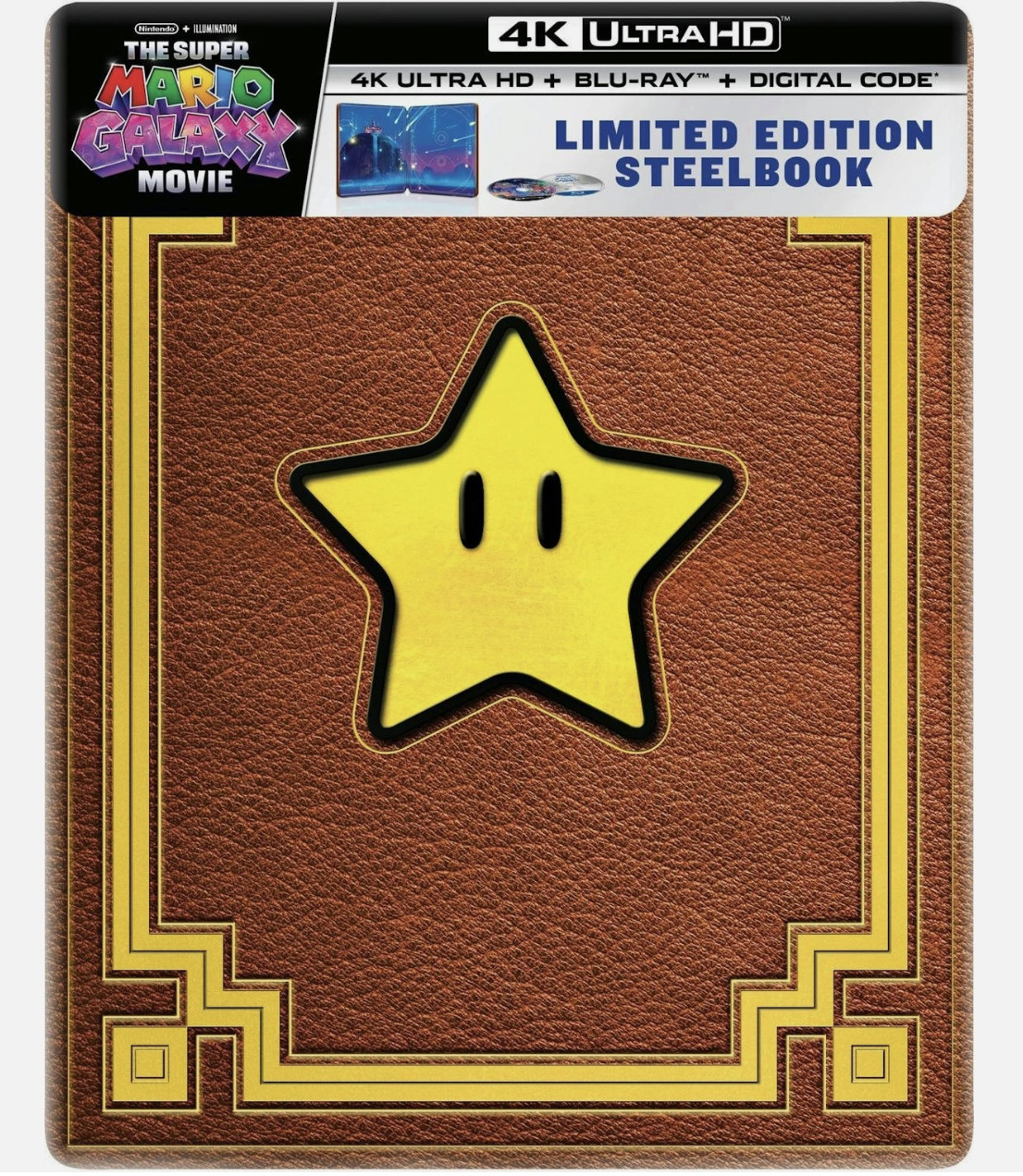 The Super Mario Galaxy Movie 4K UHD Blu-ray Steelbook New !