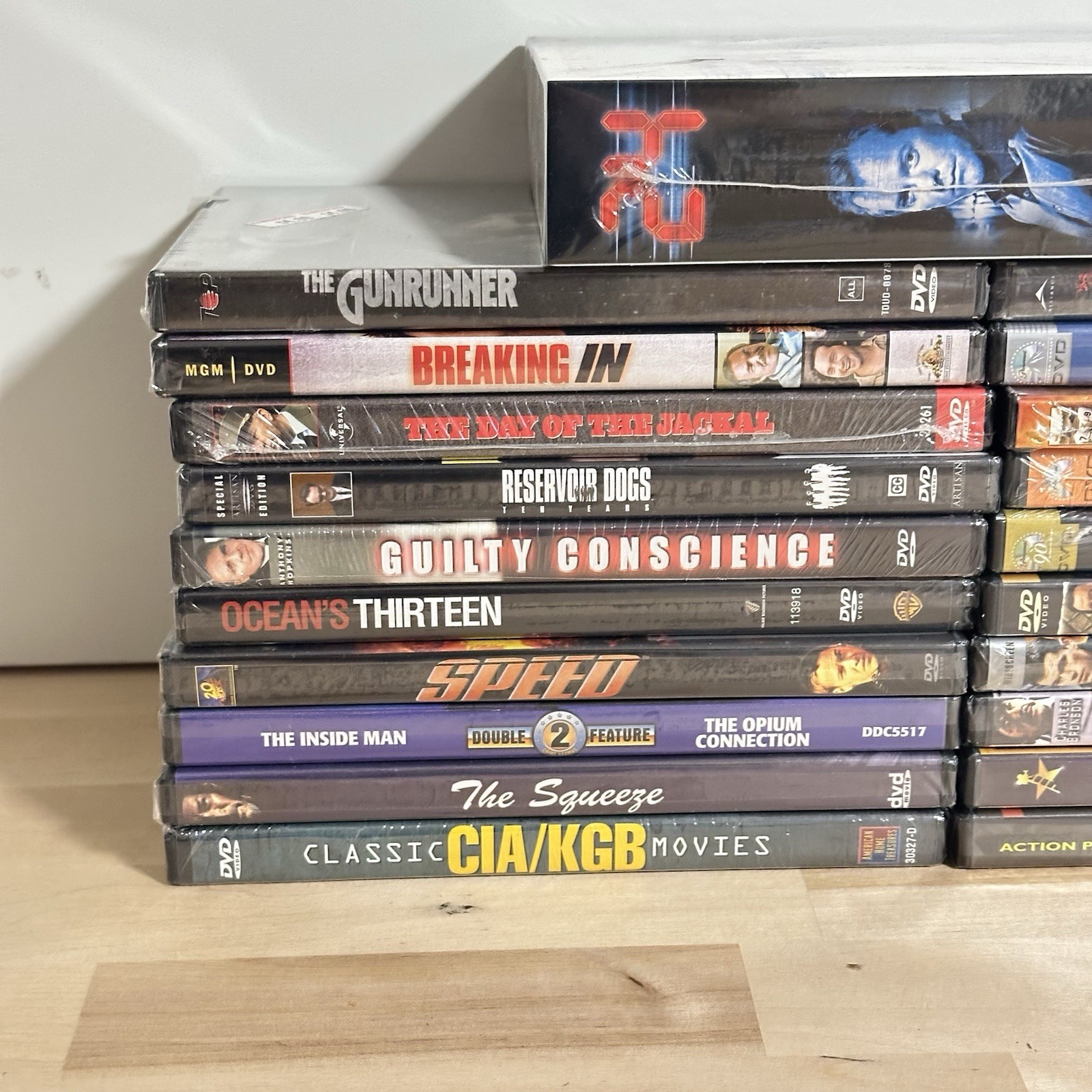 20 DVD Lot Action Thriller Spy Crime Drama Reservoir Top Gun Bourne NEW SEALED