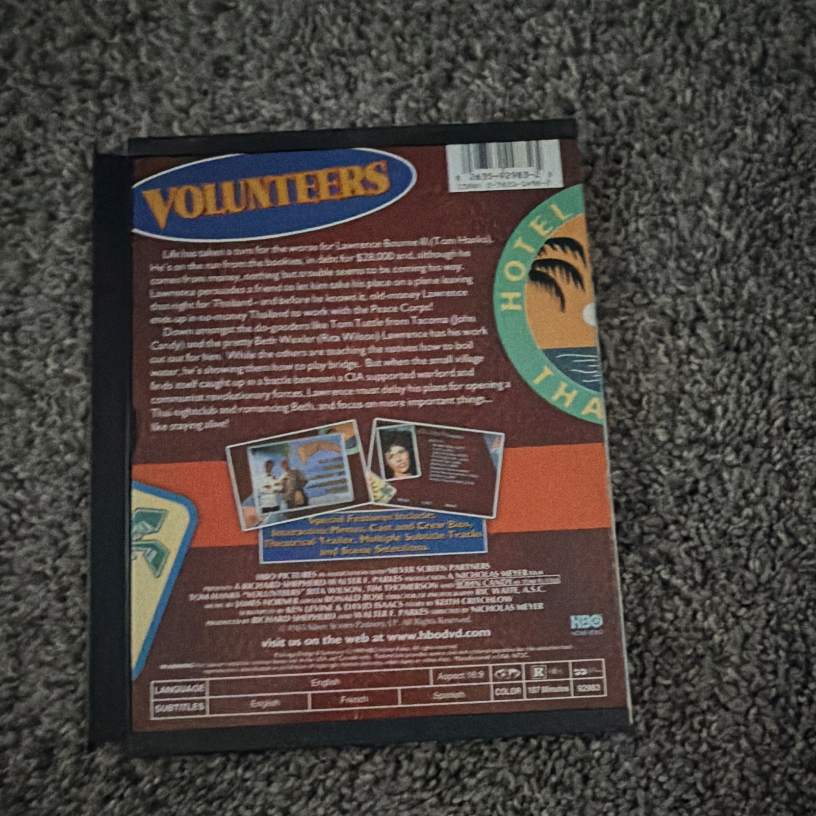 HBO Home Video Volunteers DVD R 1986 Tom Hanks John Candy 107 min WS