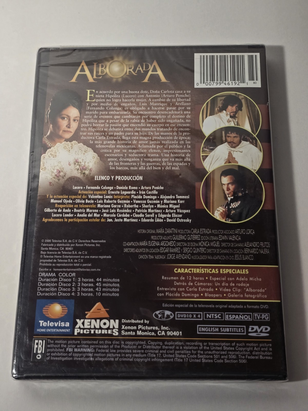 Alborada Telenovela DVD 4-Disc Set Fernando Colunga Lucero English Subs