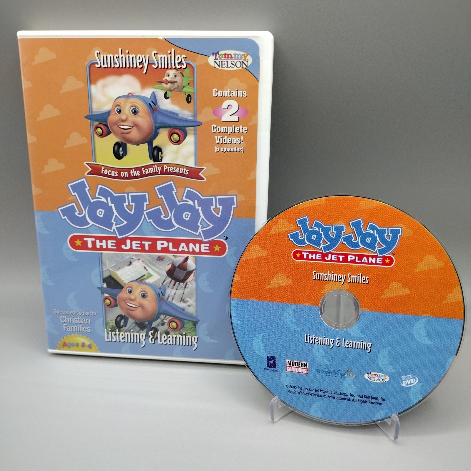 Jay Jay The Jet Plane: Sunshiney Smiles / Listening & Learning (DVD, 2004) RARE