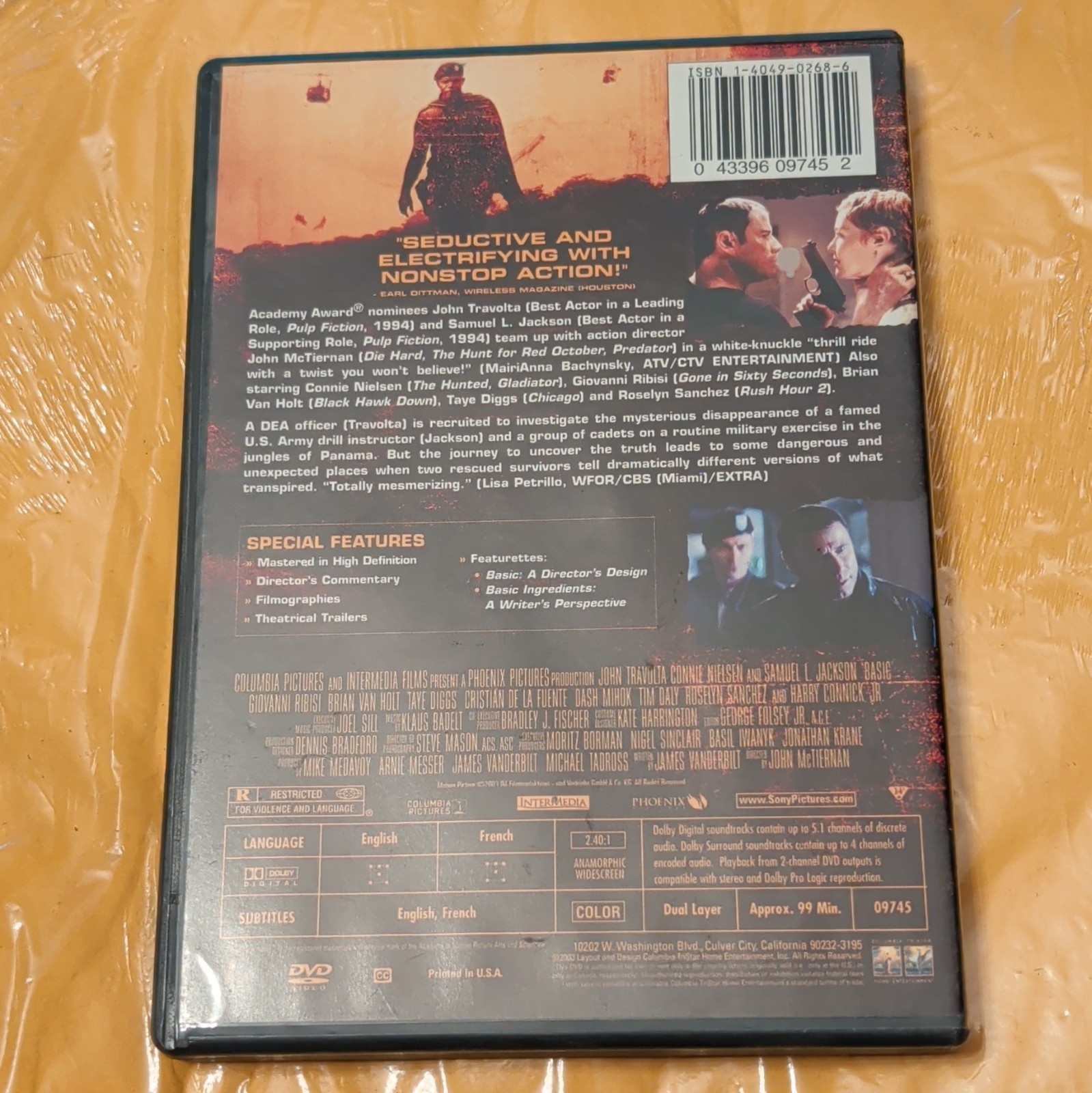 Columbia Pictures Basic (2003) DVD Widescreen R Thriller NTSC Region 1 99 min