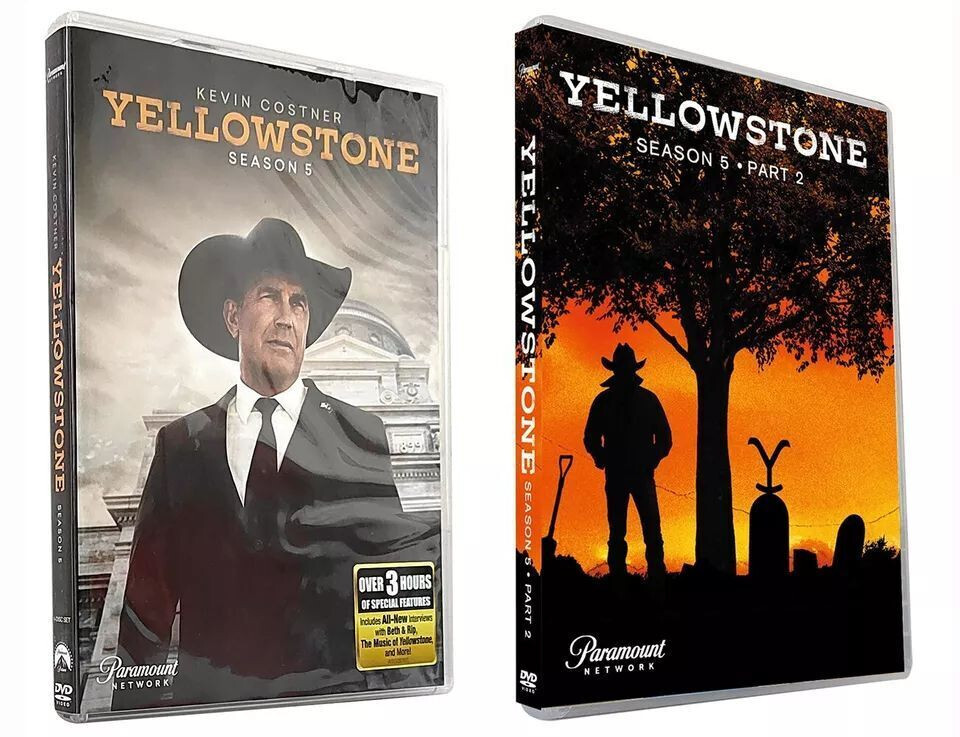 Yellowstone: The Complete Season 5 Five Part 1&2 (DVD, NEWEST RELEASE! Box Set)