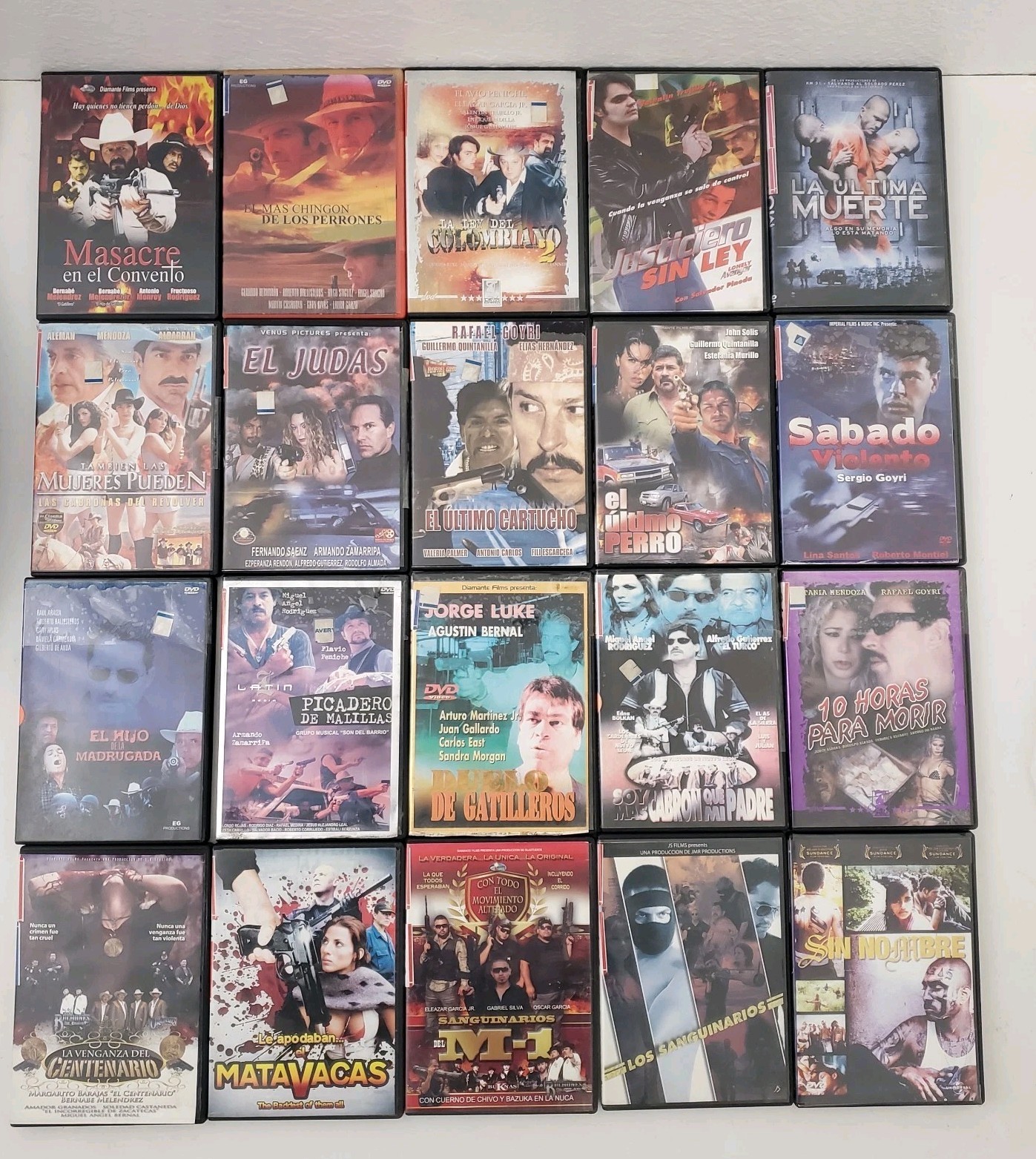 40 DVD Spanish Movies lot Peliculas Mexicanas Mexican Espanol