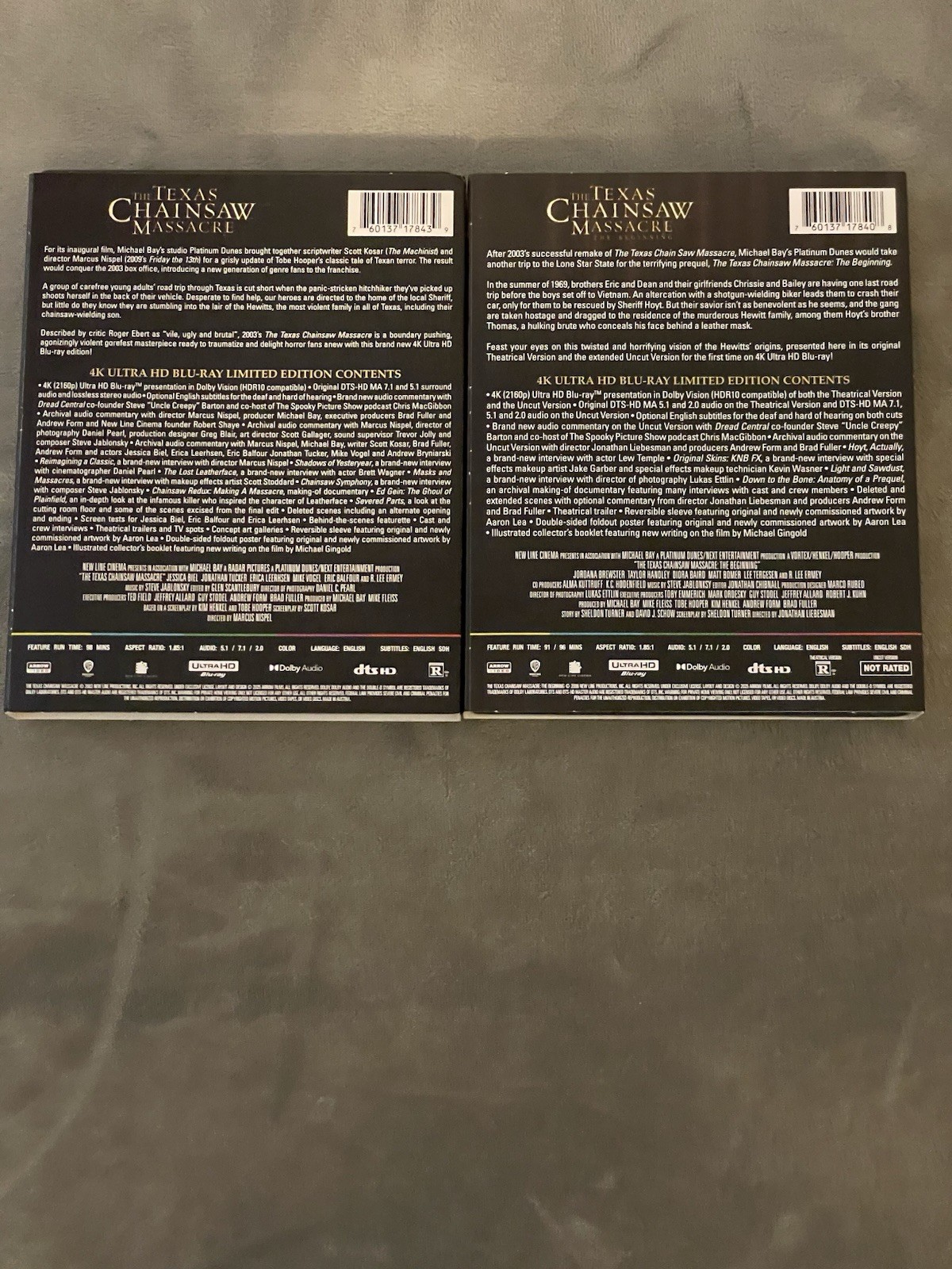 The Texas Chainsaw Massacre ( 4KUHD Blu-Ray ) (2003 & 2006) Arrow Video LE Slip