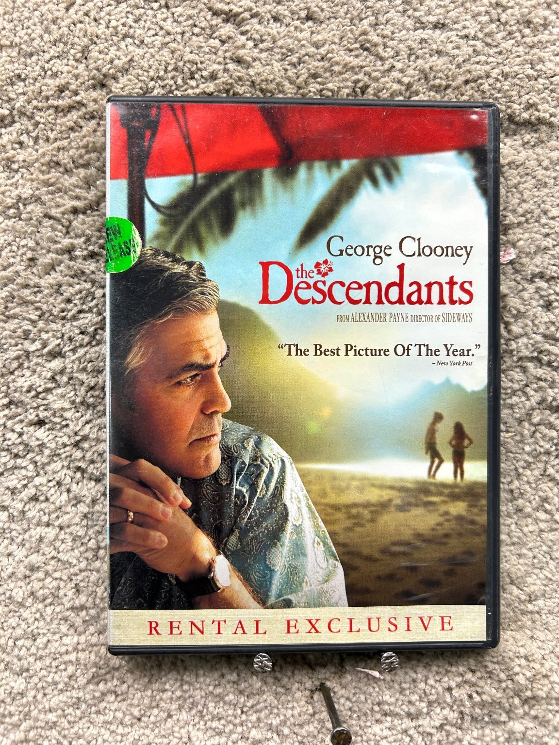 The Descendants DVD (2011) George Clooney, Alexander Payne Rental Exclusive