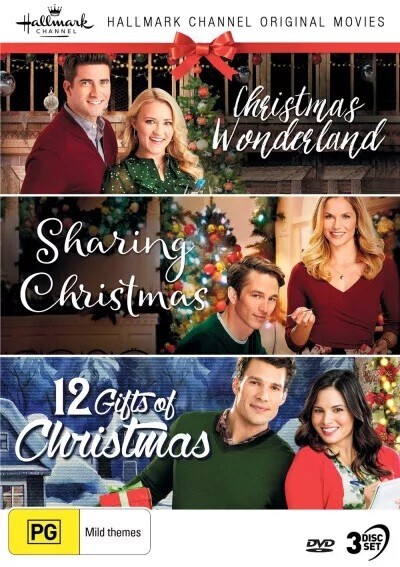 HALLMARK Christmas Collection 22 Wonderland / Sharing / 12 Gifts DVD NEW