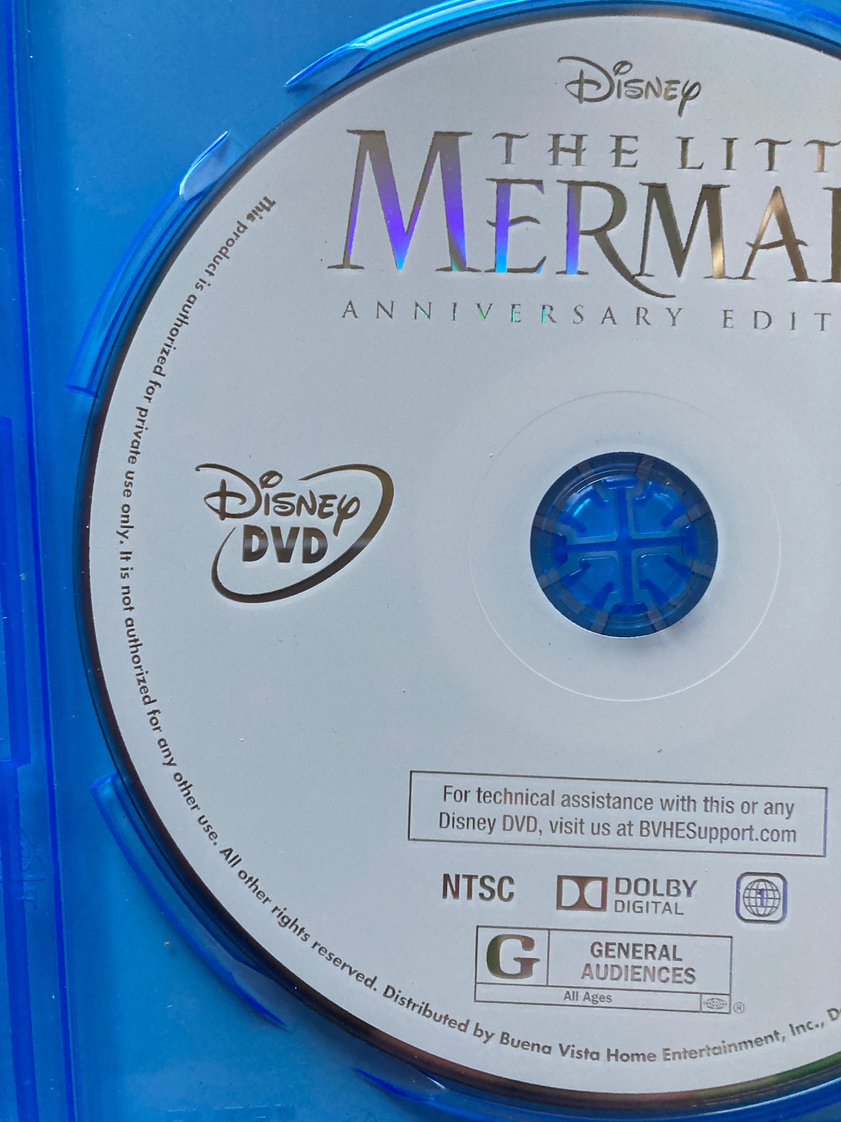 THE LITTLE MERMAID (1989,2013) Disney 1.78:1 Widescreen 5.1 Dolby Digital DVD