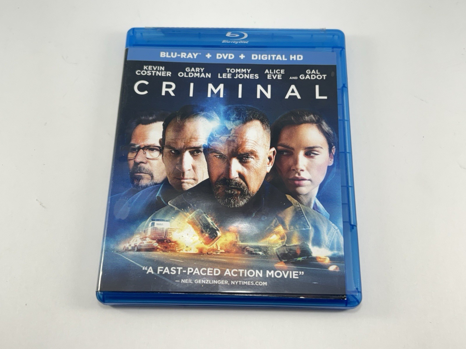 Criminal 2016 With Kevin Costner Movie Blu-Ray Disc ONLY – NO DVD OR CODE