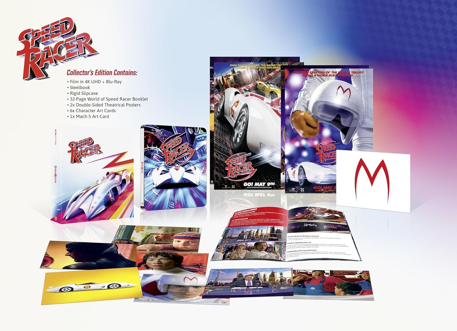 SPEED RACER (2008) Ultimate Collector’s Edition 4K UHD Blu-Ray Steelbook NEW