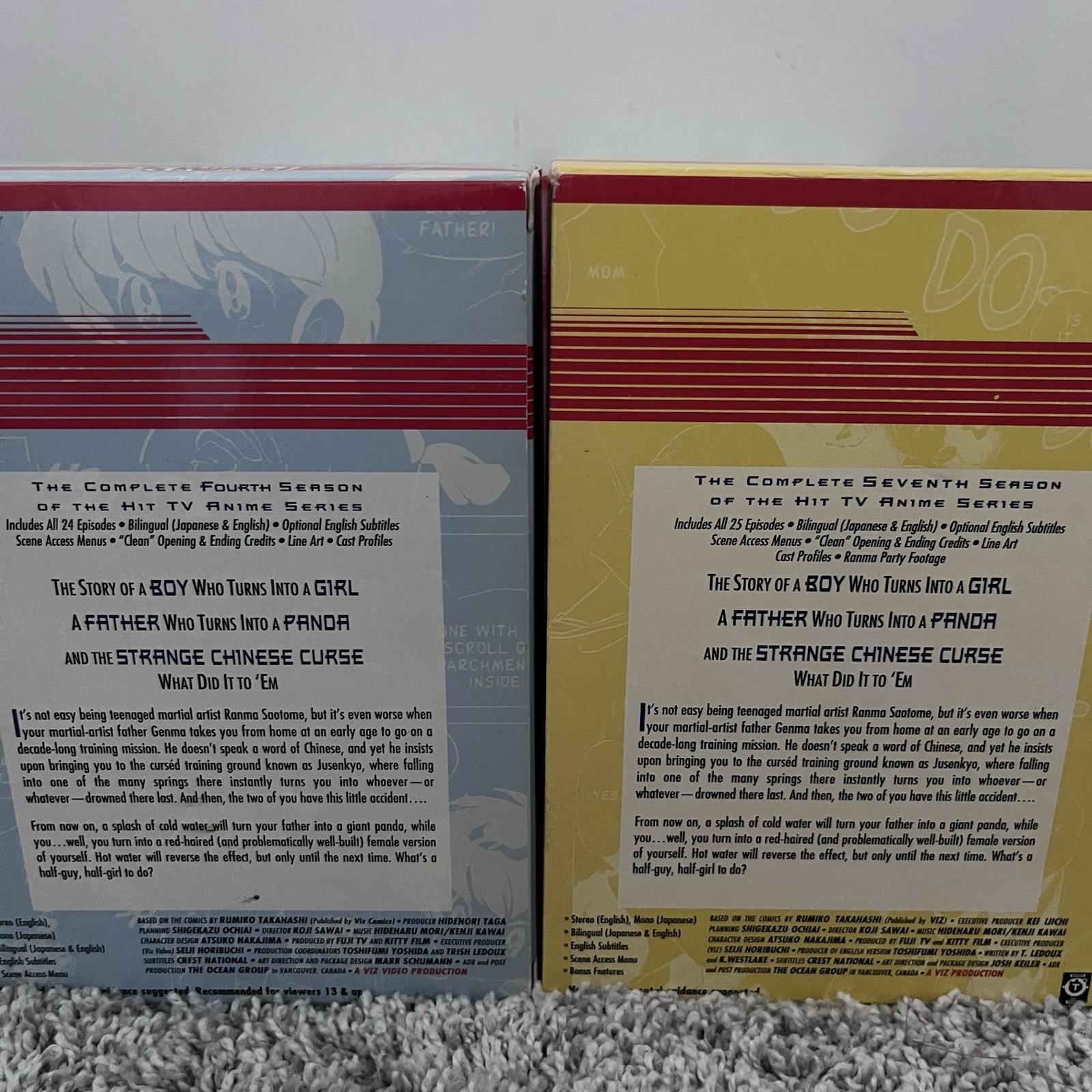 Ranma 1/2 Complete Collection DVD Box Sets Seasons 1-7 Movies 1 2 3 4 5 6 7