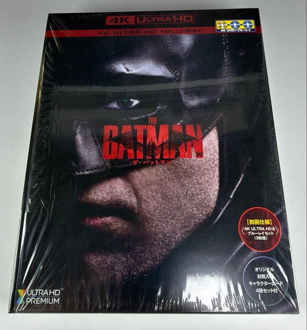 THE BATMAN STEELBOOK 4K ULTRA HD Blu-ray 3 Disc Robert Pattinson Matt Reeves USA
