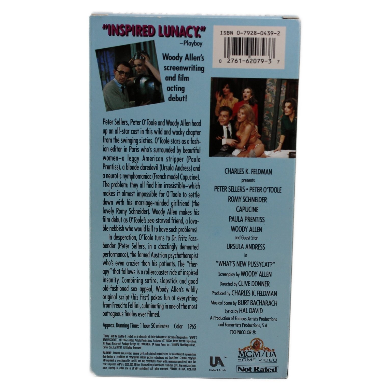 What’s New Pussycat? VHS 1965 Comedy Original Release MGM/UA Home Video