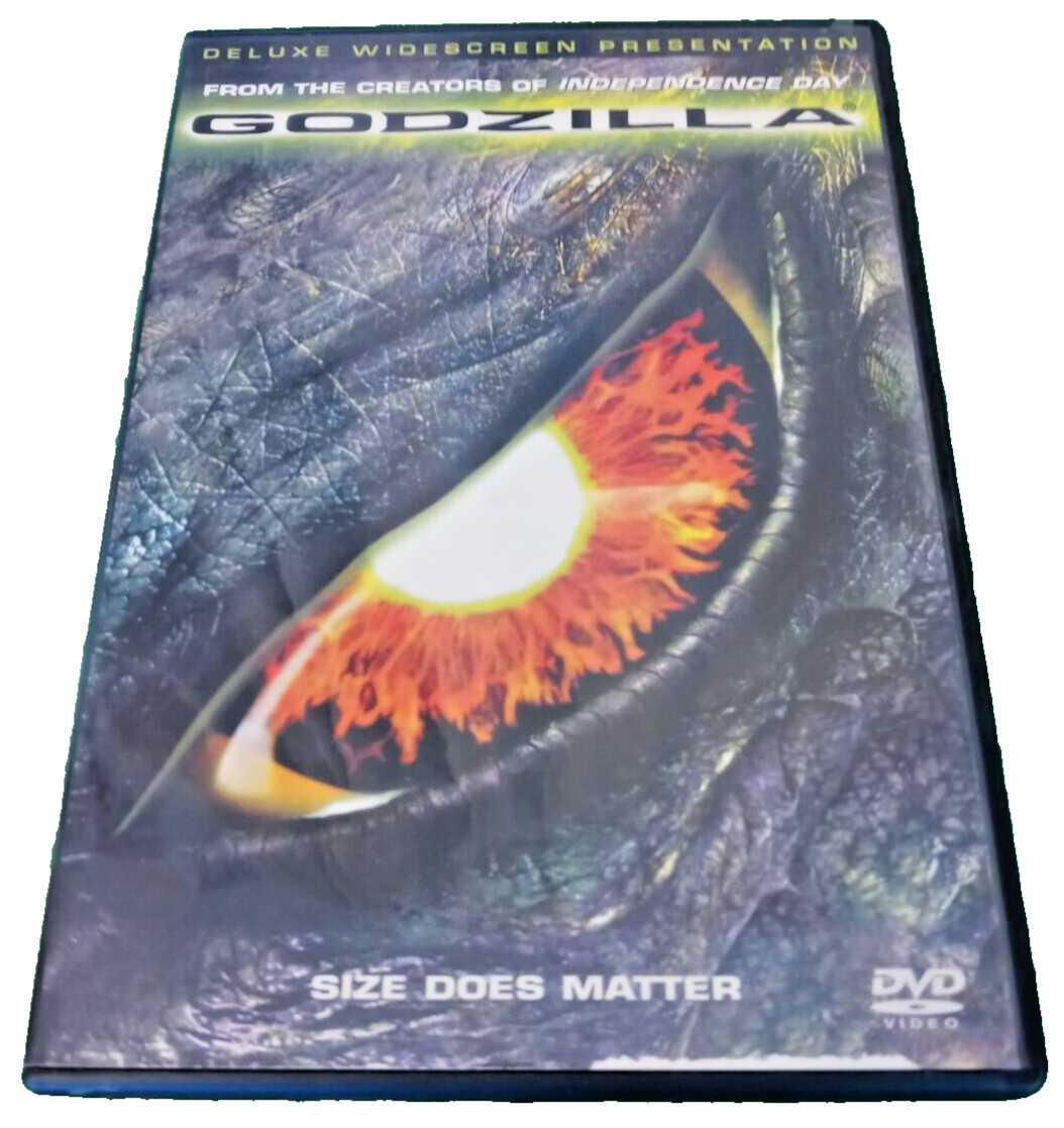 Godzilla Vintage 1998 Deluxe Widescreen Presentation DVD 139 Min. Rated PG-13
