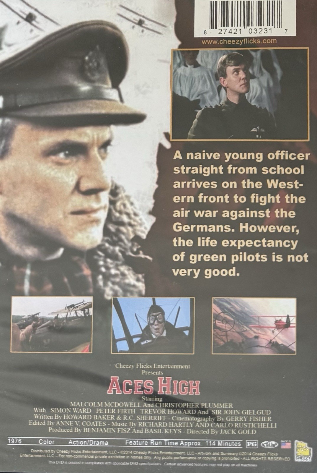 Aces High (Malcolm McDowell, Christopher Plummer, 1976). DVD