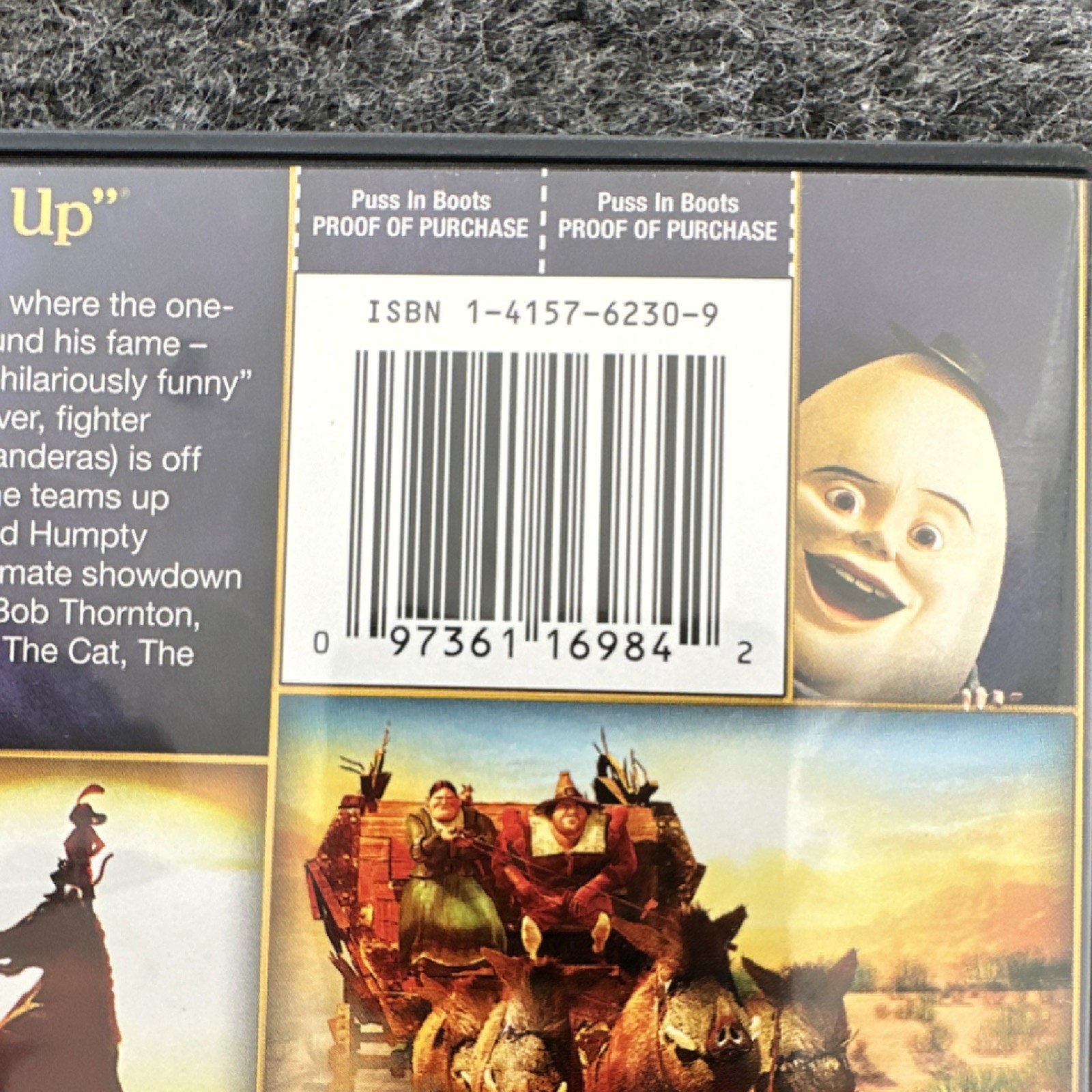 DreamWorks Puss in Boots Widescreen DVD PG Antonio Banderas Movie