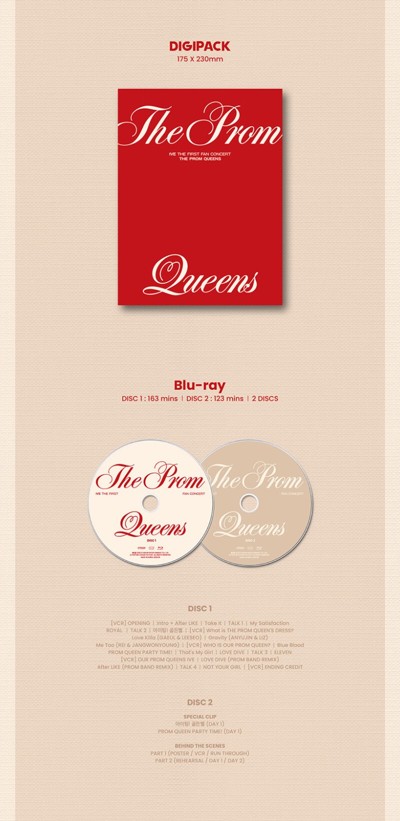 IVE The Firsst Fan Concert – The Prom Queens BLU-RAY Limited Edition